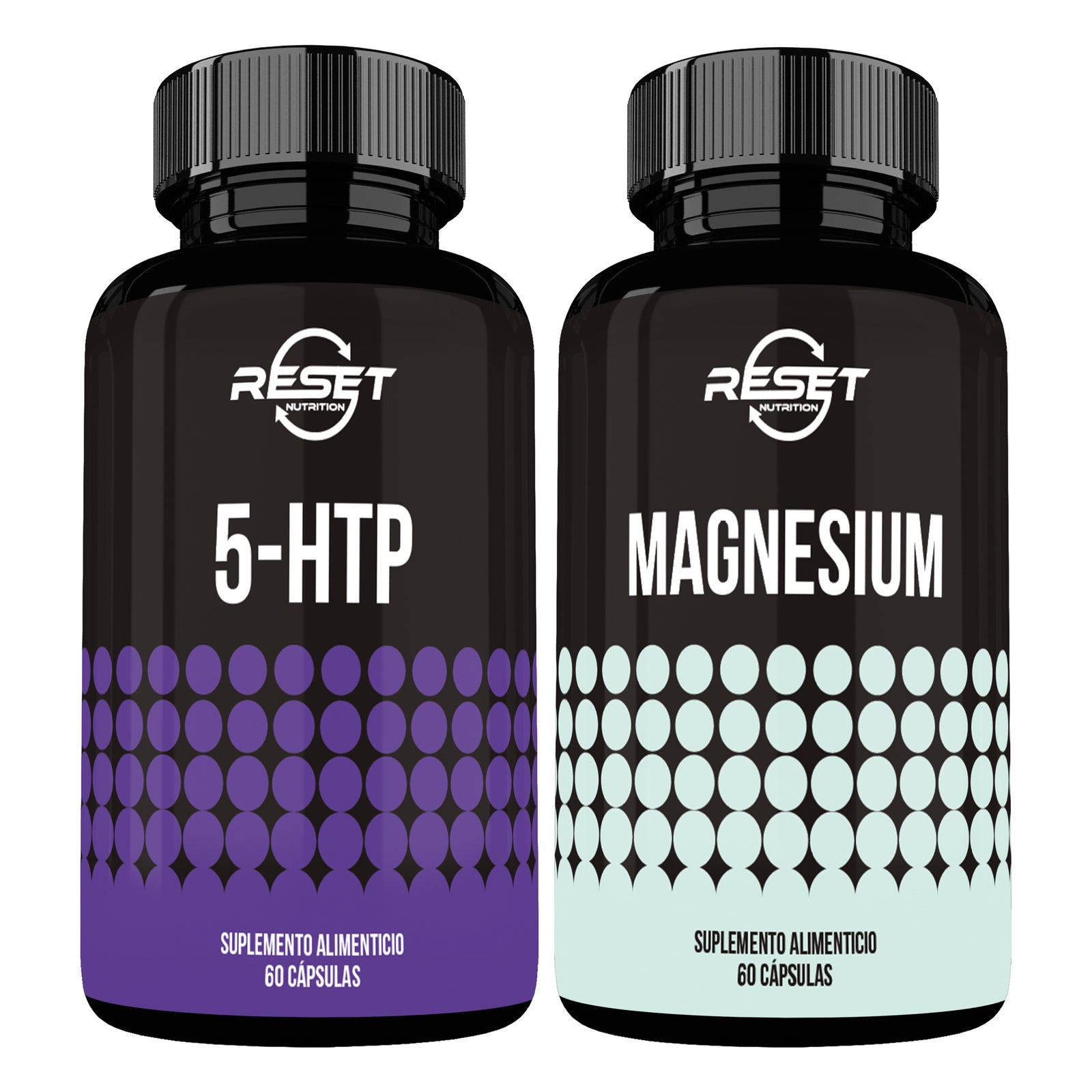 Mood & Relax Kit | 5-HTP + Magnesium | 60 Capsules Each | Dietary Supplement for Better Sleep, Stress Relief & Mood Support