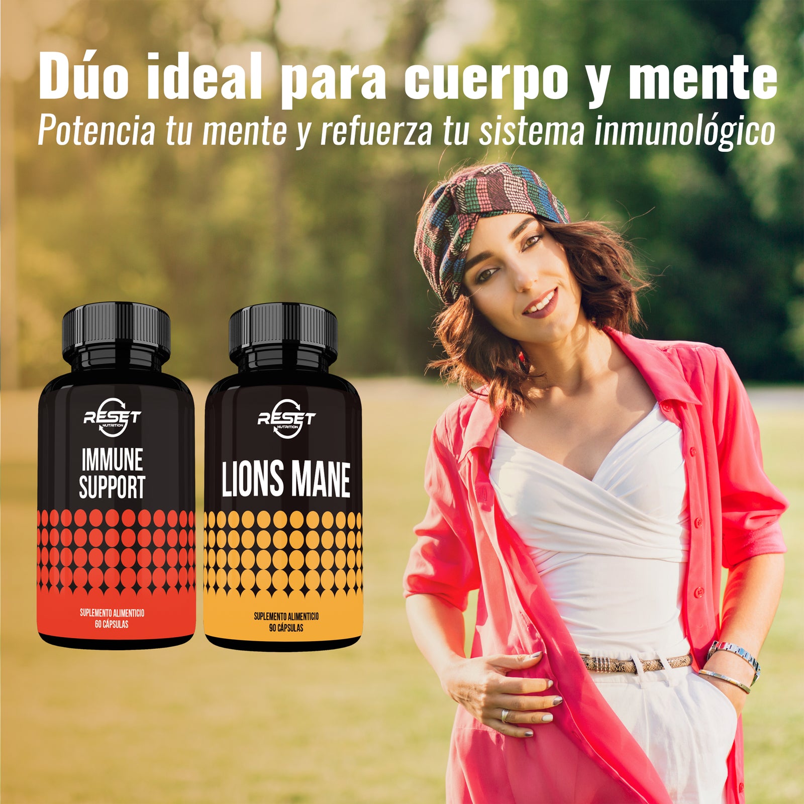 Kit de Melena de León + Apoyo Inmunológico | 90 + 60 Cápsulas | Claridad Mental, Función Cerebral y Apoyo a la Defensa Inmunológica