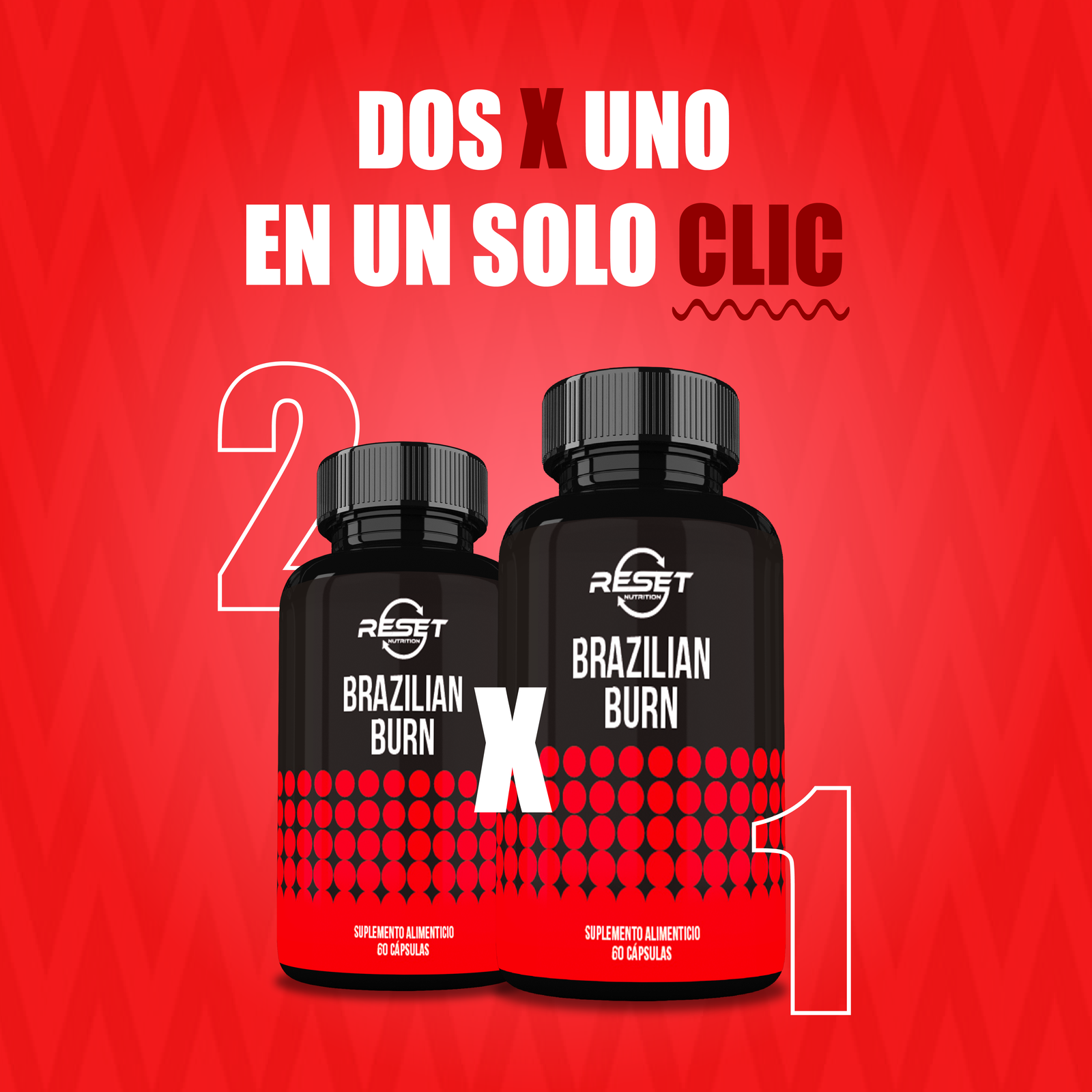 Brazilian Burn - 60 cápsulas con Açaí - suplemento natural ideal para ejercicio y energía