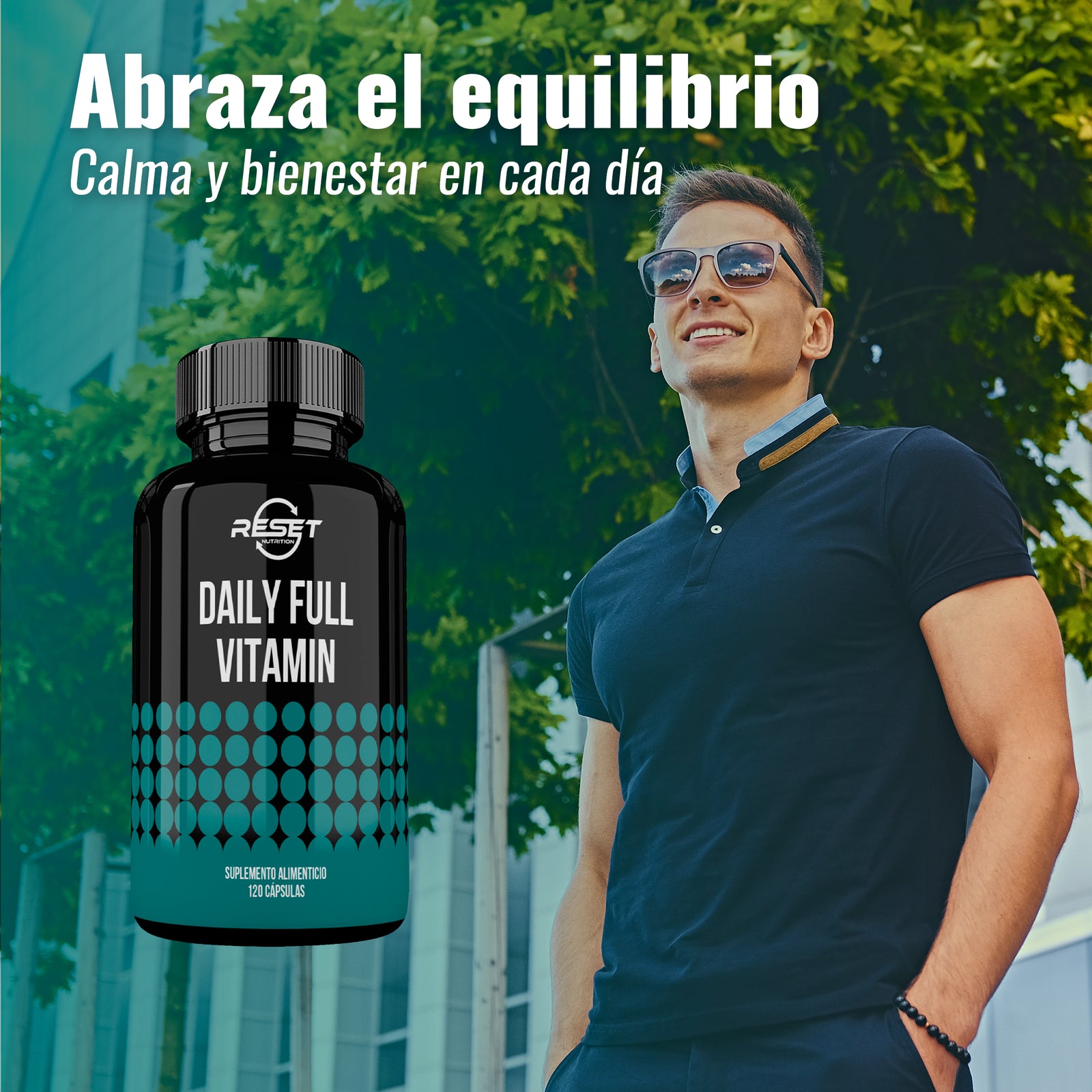 Vitamina Completa Diaria - 120 cápsulas con vitaminas y minerales - fortalece el sistema inmunológico y apoya el desarrollo físico