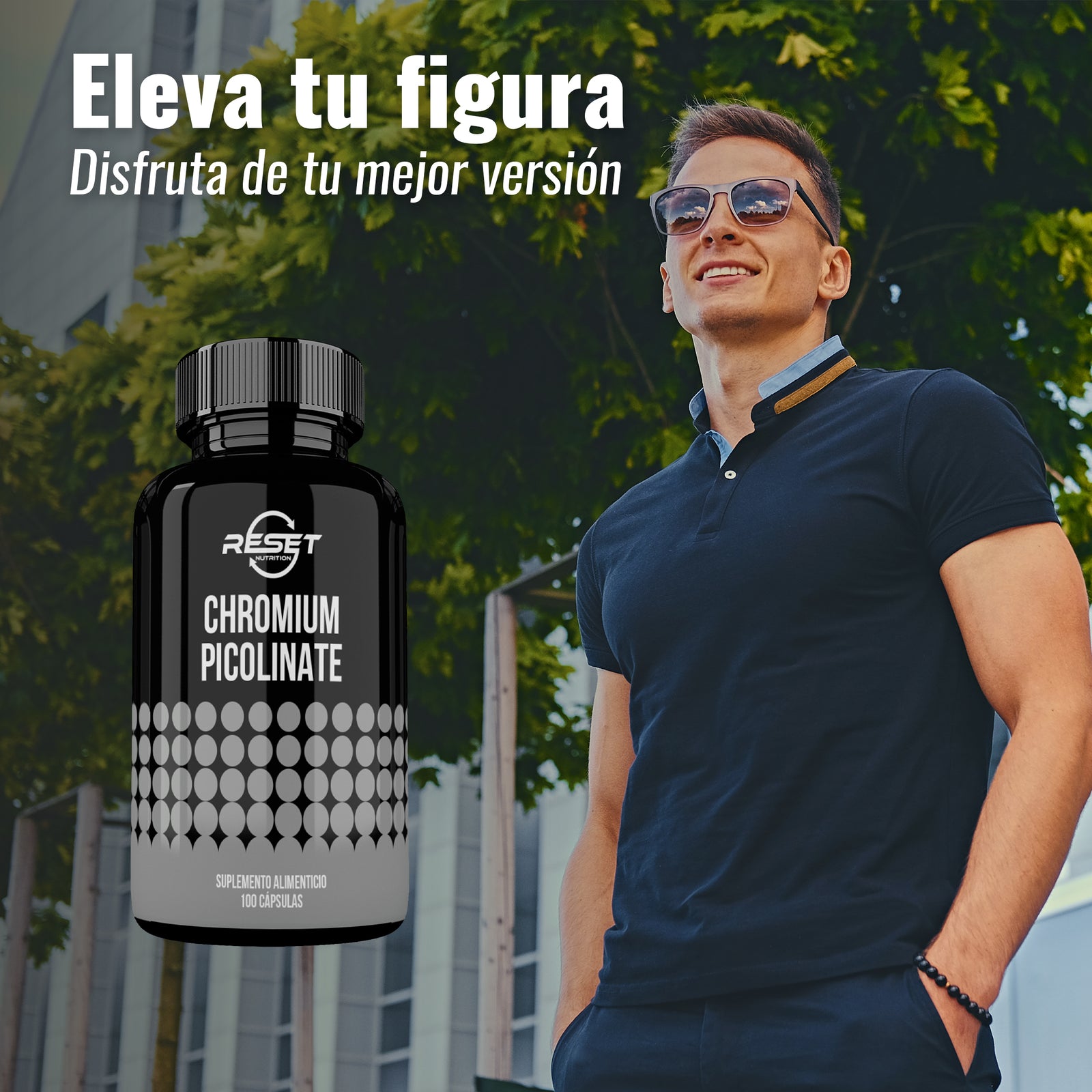 Cromio Picolinato 200 mcg - 100 cápsulas con absorción óptima - regula el azúcar en la sangre y acelera el metabolismo