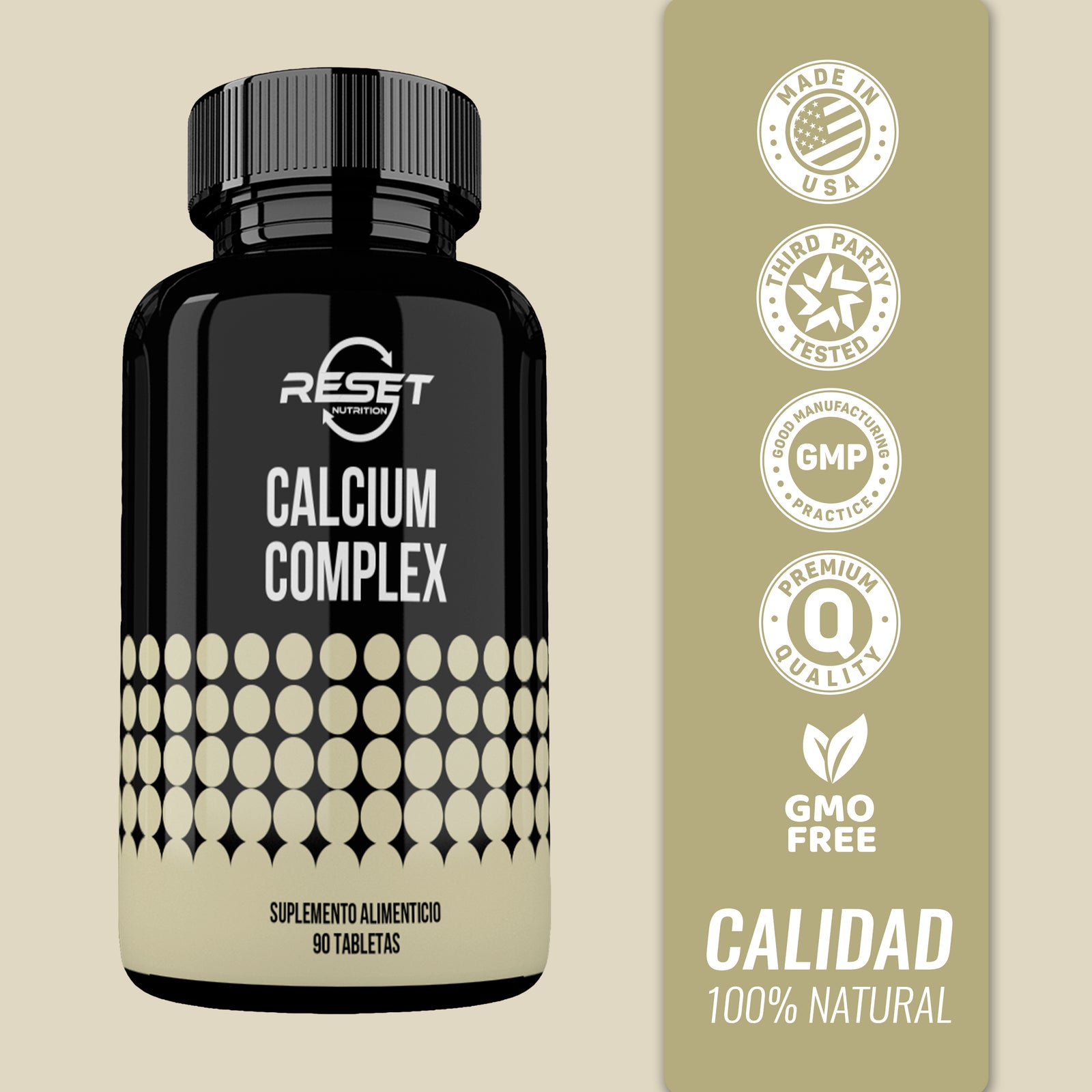 Calcium complex -90 tablets with vitamin A and D - preventing osteoporosis & strong teeth and muscles