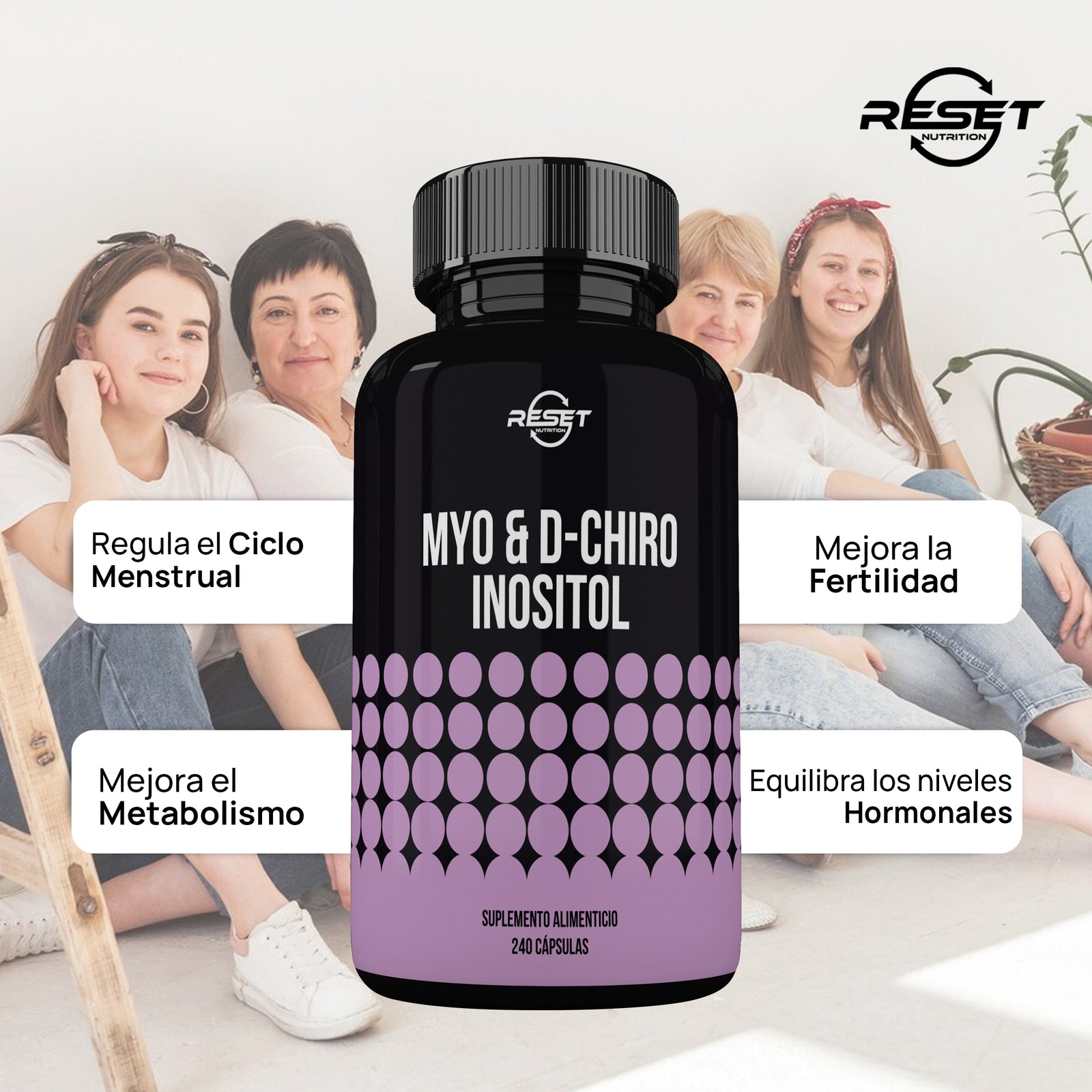 Myo e D-Chiro Inositol | Equilibrio Hormonal, Salud Reproductiva y Bienestar Metabólico