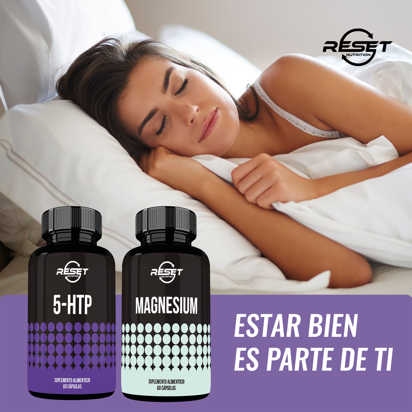 Mood & Relax Kit | 5-HTP + Magnesium | 60 Capsules Each | Dietary Supplement for Better Sleep, Stress Relief & Mood Support