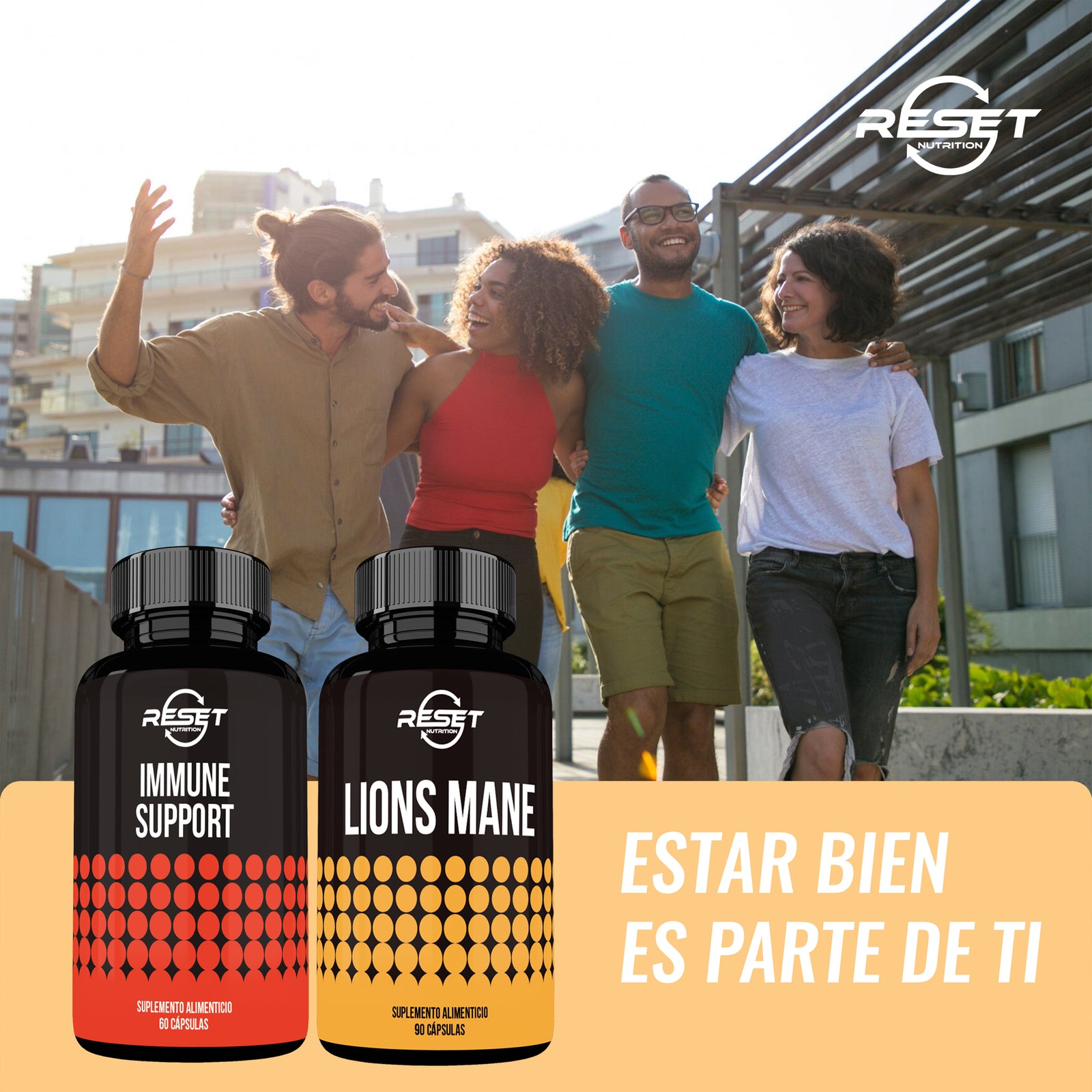 Kit de Melena de León + Apoyo Inmunológico | 90 + 60 Cápsulas | Claridad Mental, Función Cerebral y Apoyo a la Defensa Inmunológica