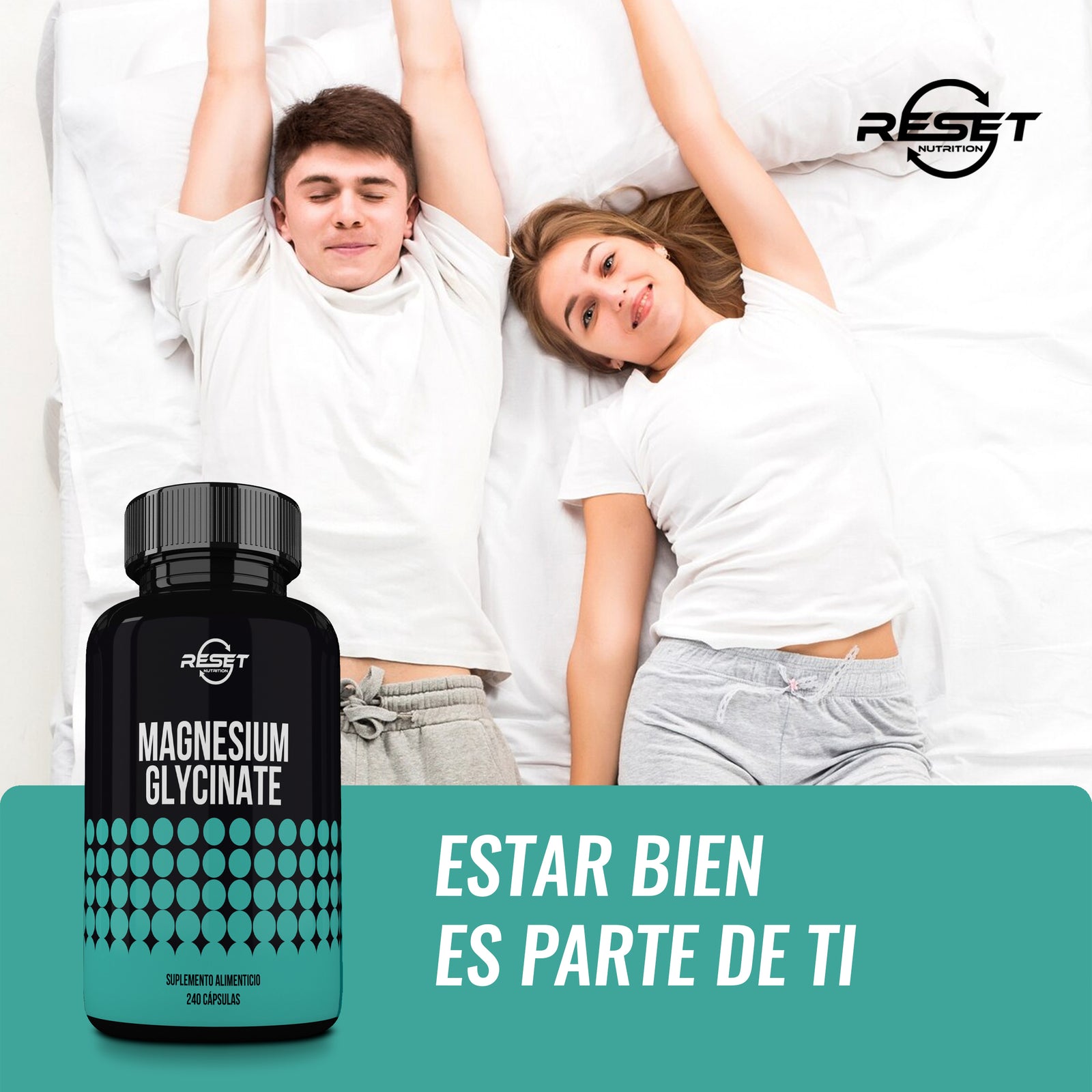 Glicinato de Magnesio | Relajación, Sueño Reparador y Alivio de Calambres Musculares