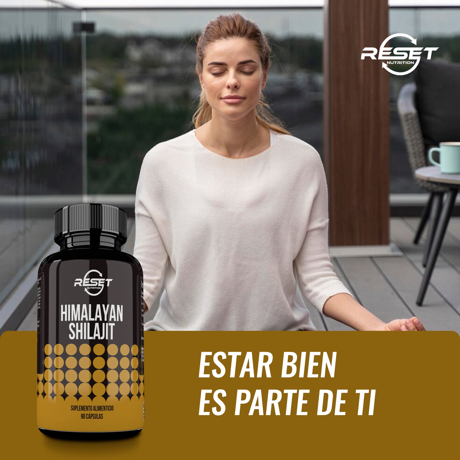 Shilajit del Himalaya - 90 cápsulas 100% natural, puro y orgánico - suministro para 3 meses