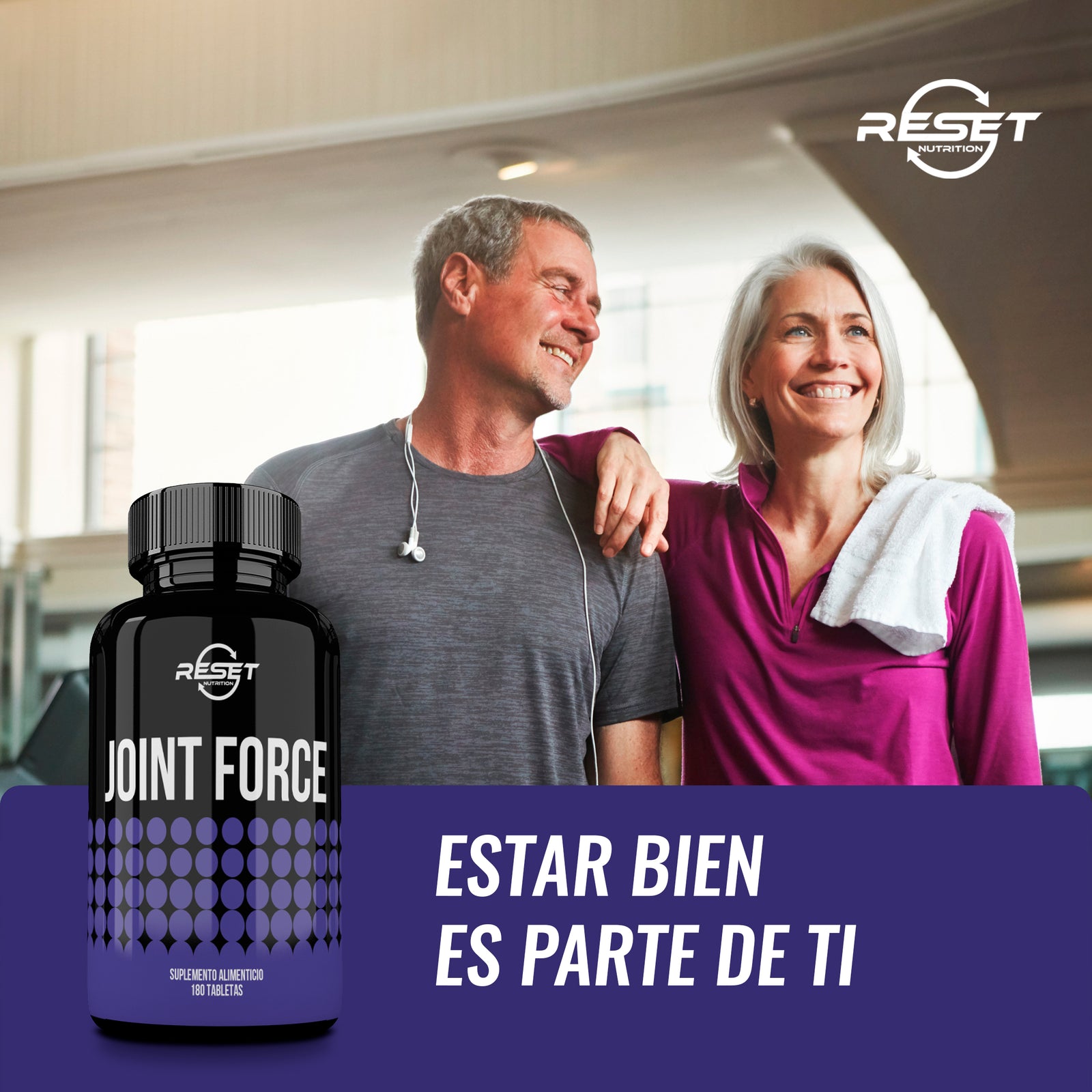 Joint Force - 180 tablets with glucosamine and vitamins - protects joints and prevents wear