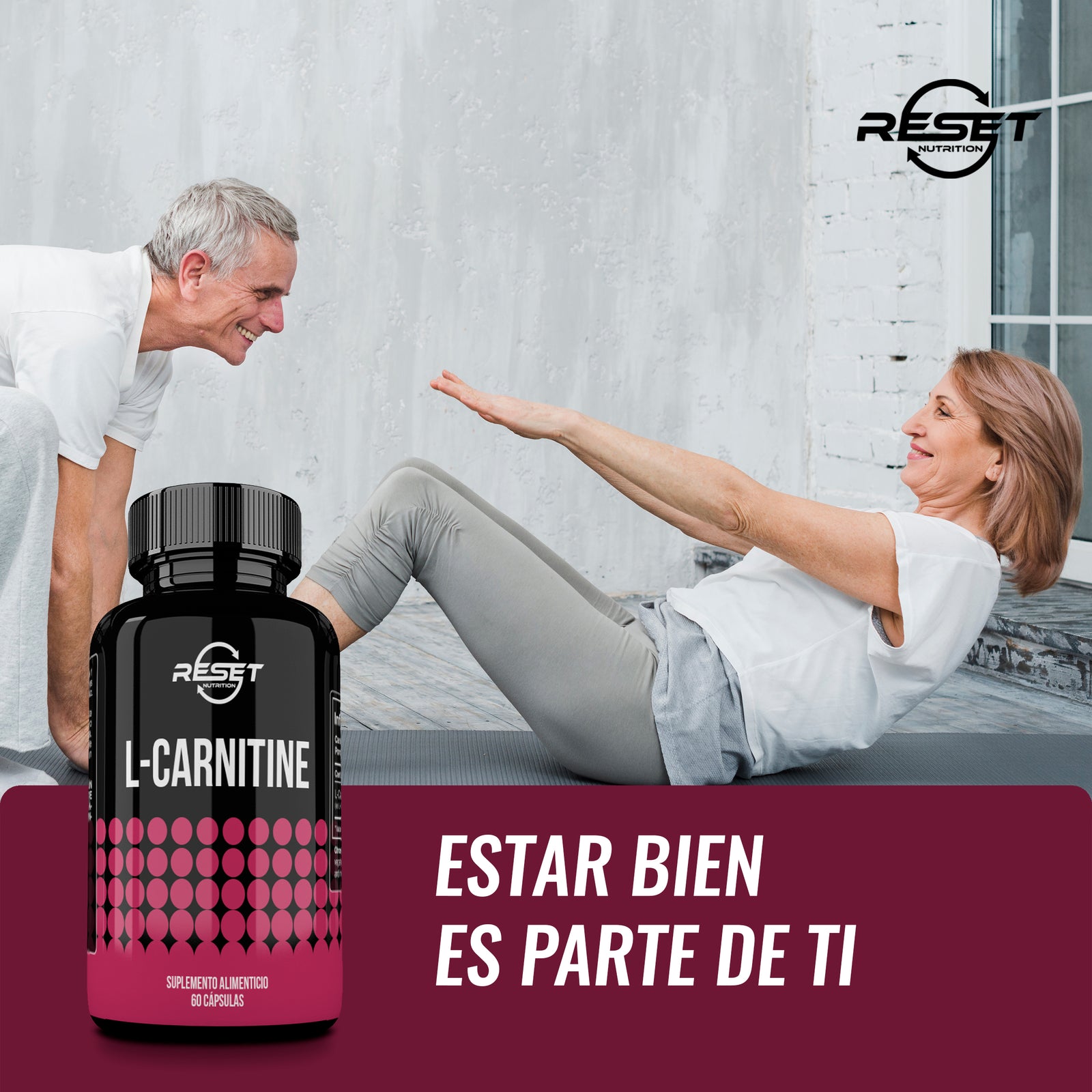 L-Carnitina 500 mg - 60 cápsulas con Omega 3, 6 y 9 - combate la fatiga muscular y aumenta la energía