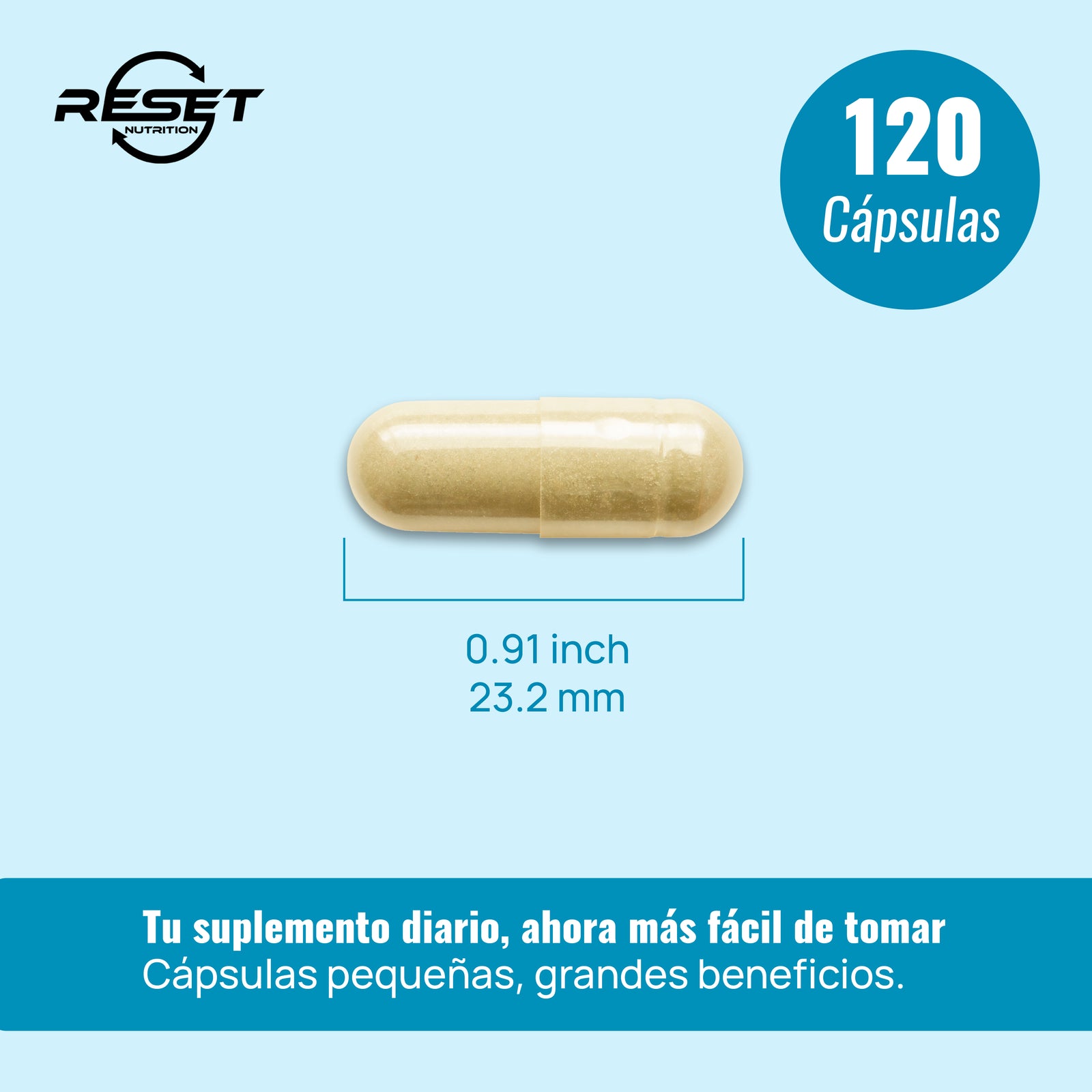 Complejo de Péptidos de Colágeno - 120 Cápsulas - Apoya la Regeneración de la Piel y las Articulaciones