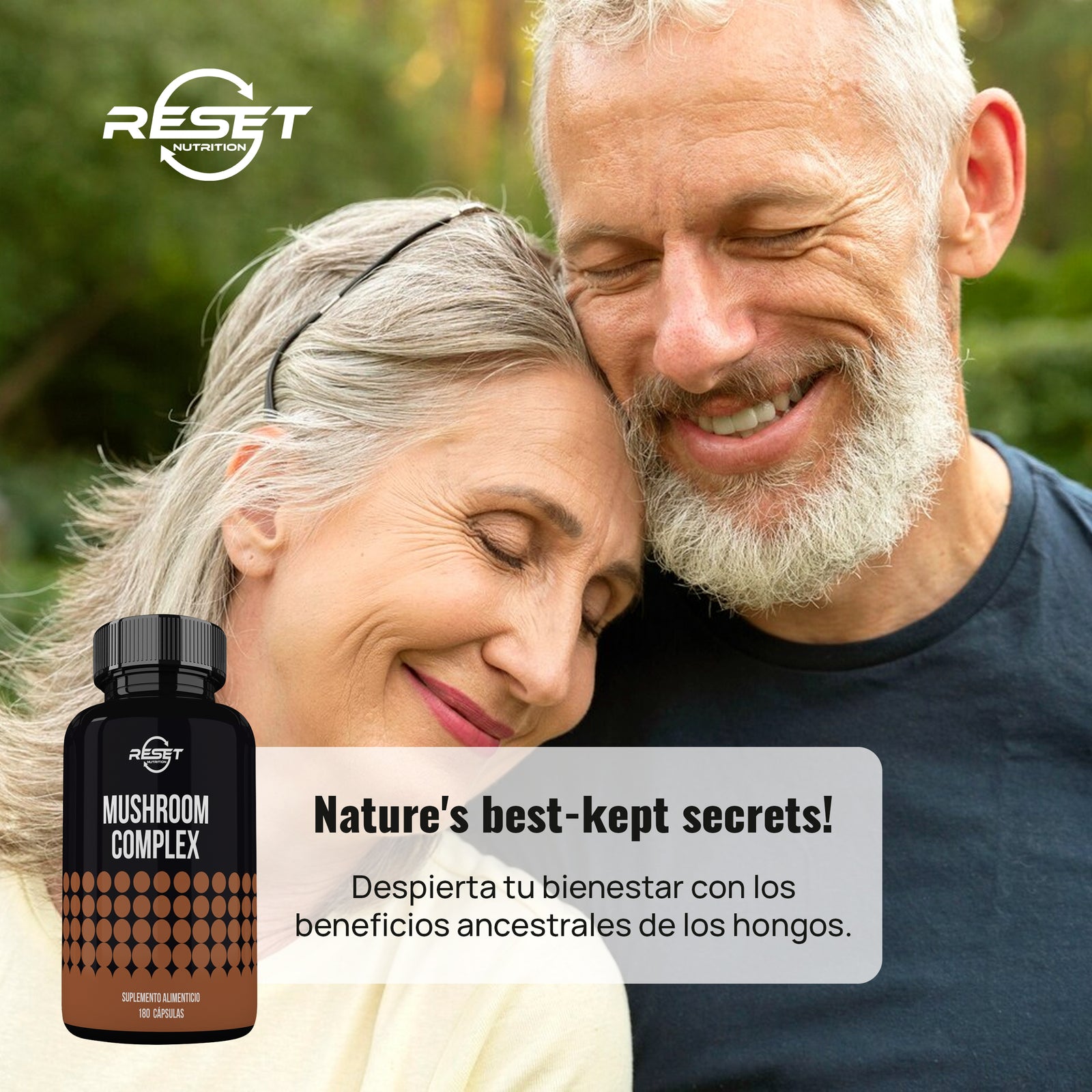 Complejo de Hongos | Hongos Adaptogénicos y Medicinales para Energía, Memoria, Inmunidad y Antioxidantes