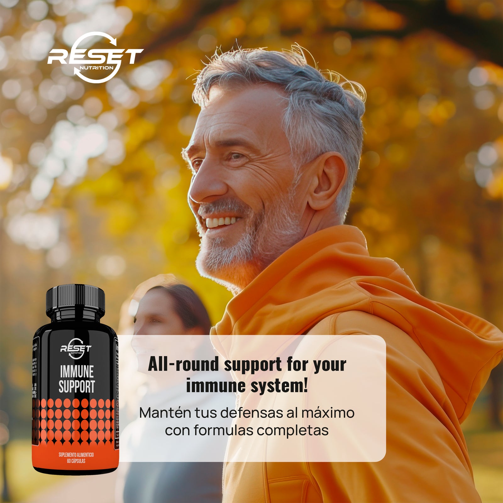 Apoyo Inmunológico - 60 cápsulas - fortalece el sistema inmunológico y protege tu salud