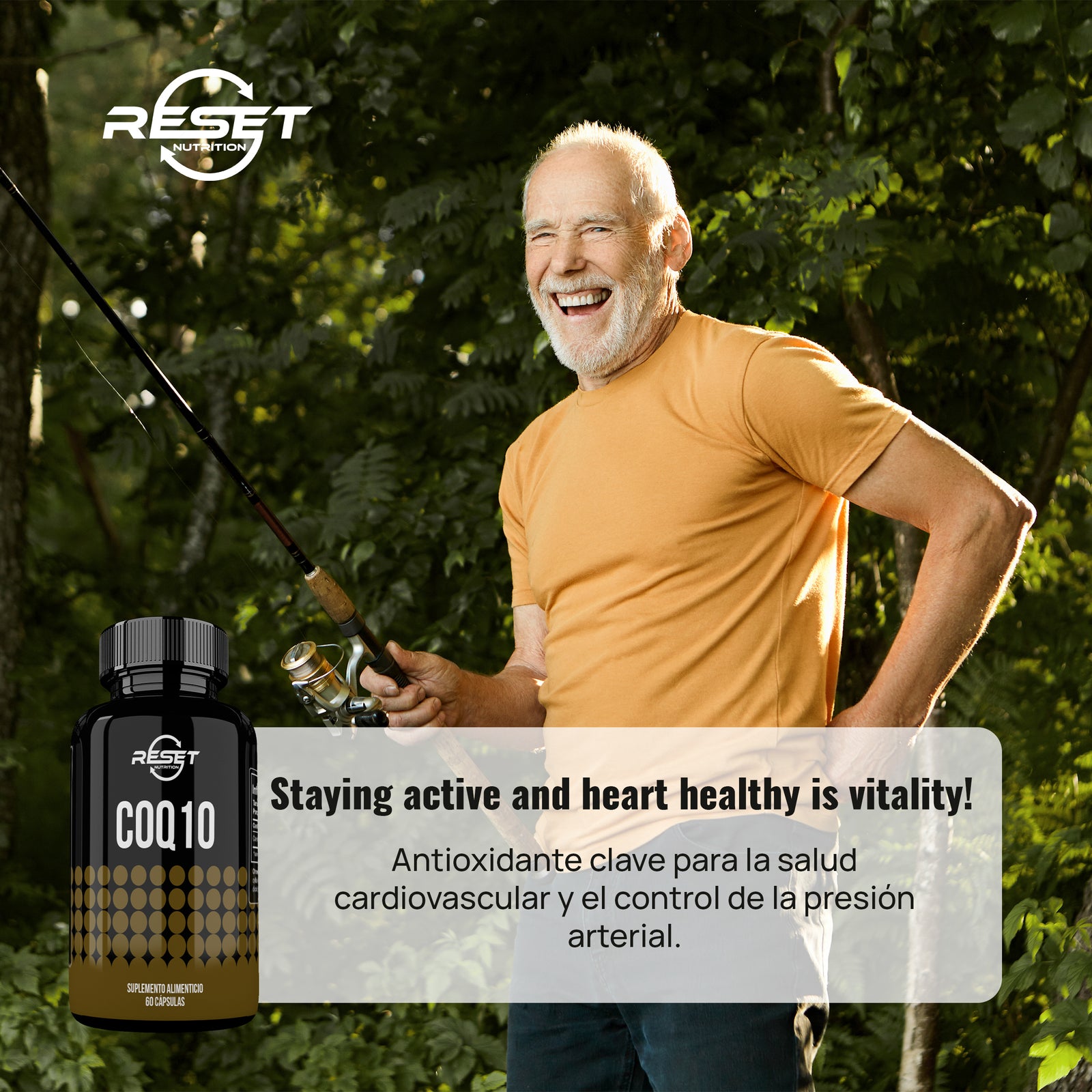 CoQ10 120 mg - 60 cápsulas líquidas con alta biodisponibilidad - apoya la salud del corazón y la presión arterial