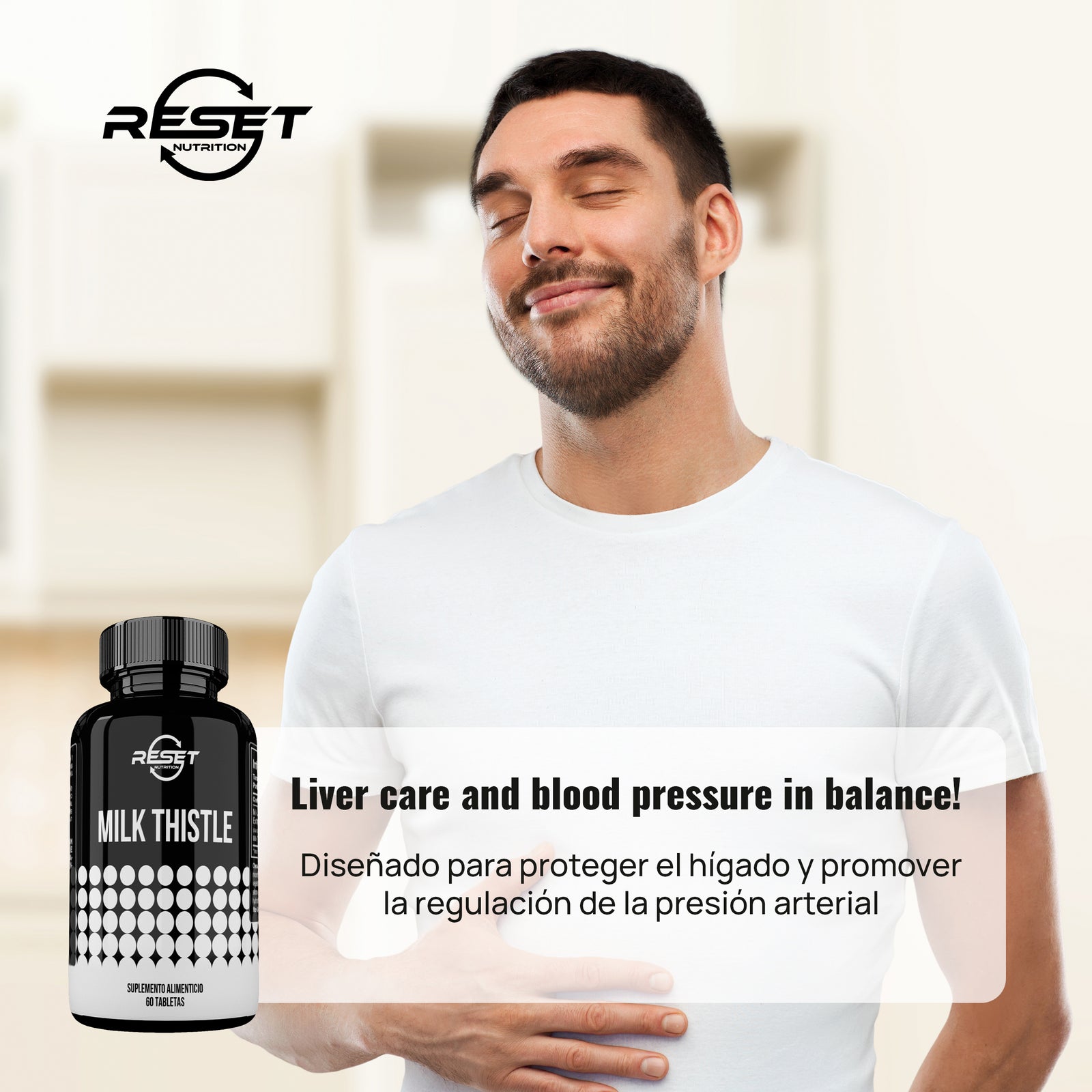 Milk Thistle Complex 450 mg - 60 tablets - supports liver health, regulates blood pressure, and enhances the nervous system