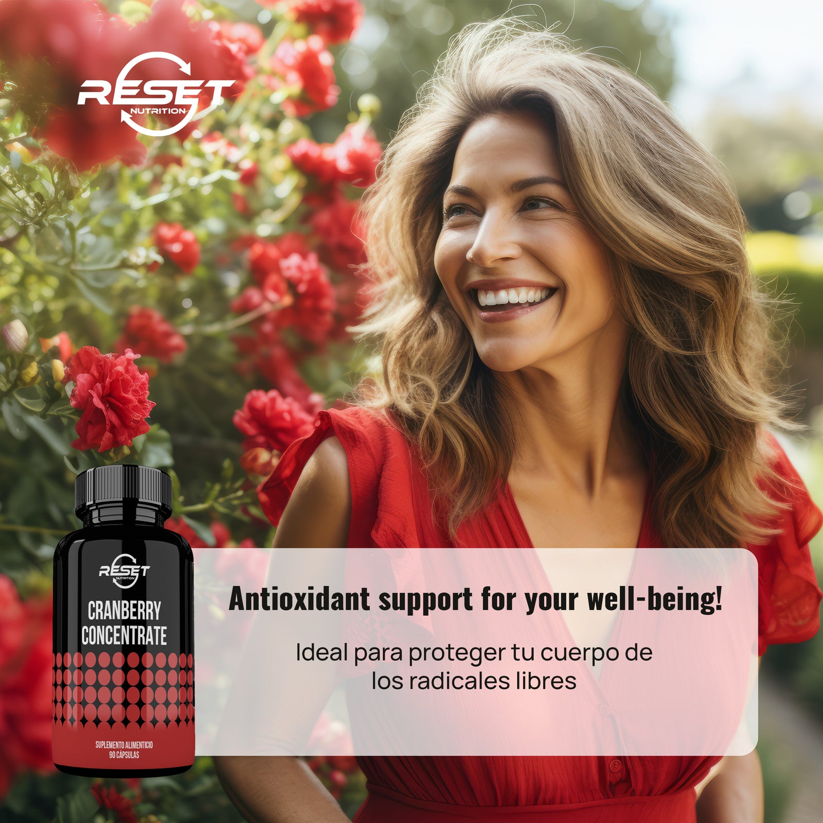 Concentrado de arándano rojo 12,600 mg - 90 cápsulas con extracto de arándano rojo - apoya la salud del tracto urinario y los riñones