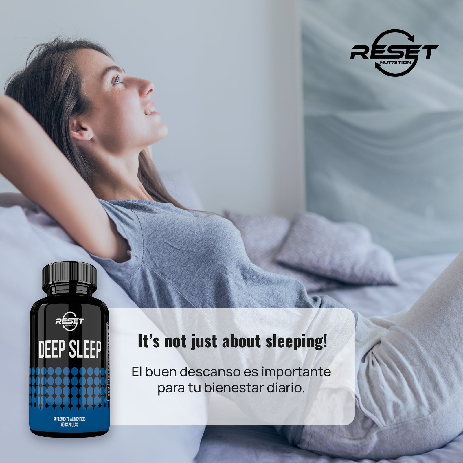 Deep Sleep - 60 capsules - improves sleep quality and fights insomnia