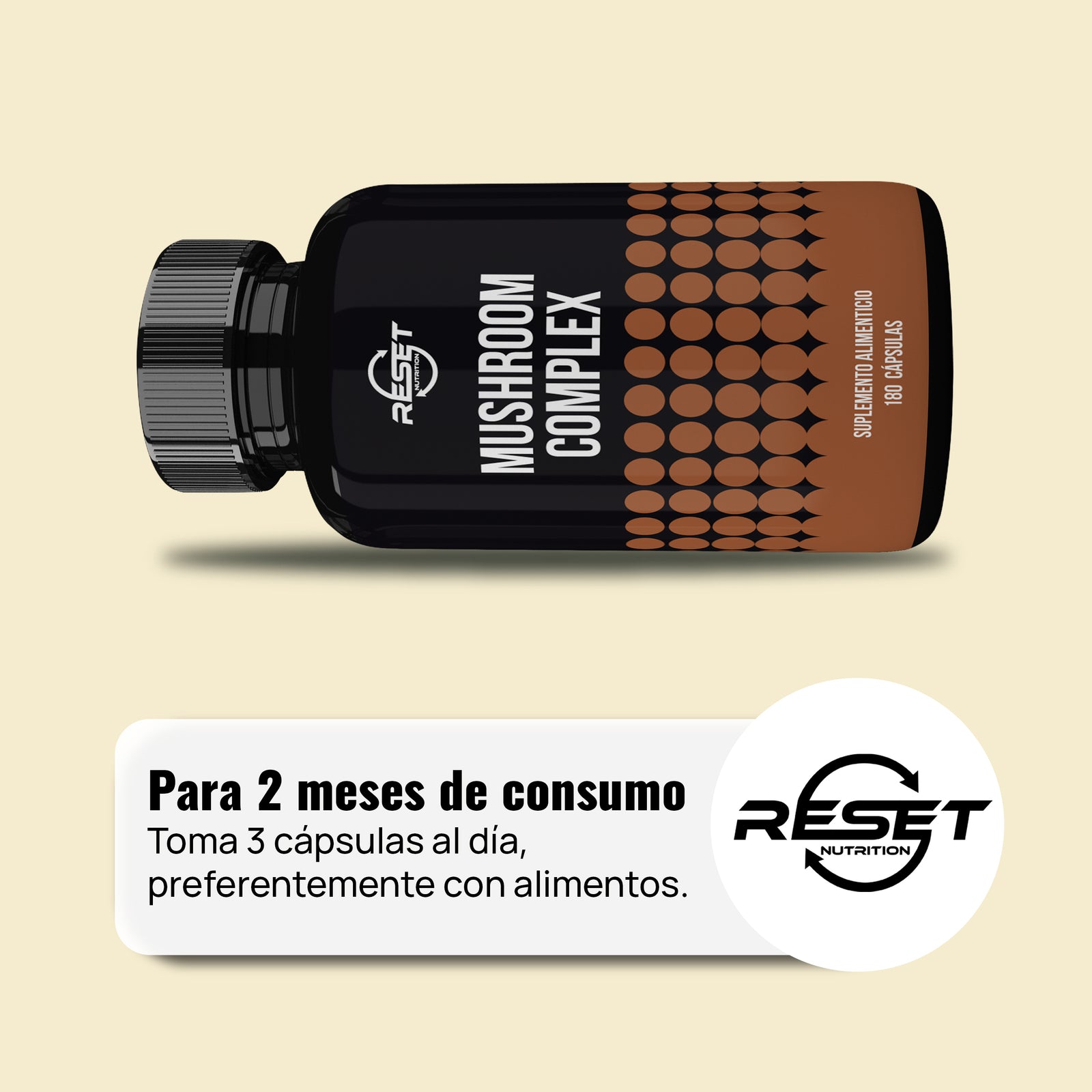 Complejo de Hongos | Hongos Adaptogénicos y Medicinales para Energía, Memoria, Inmunidad y Antioxidantes