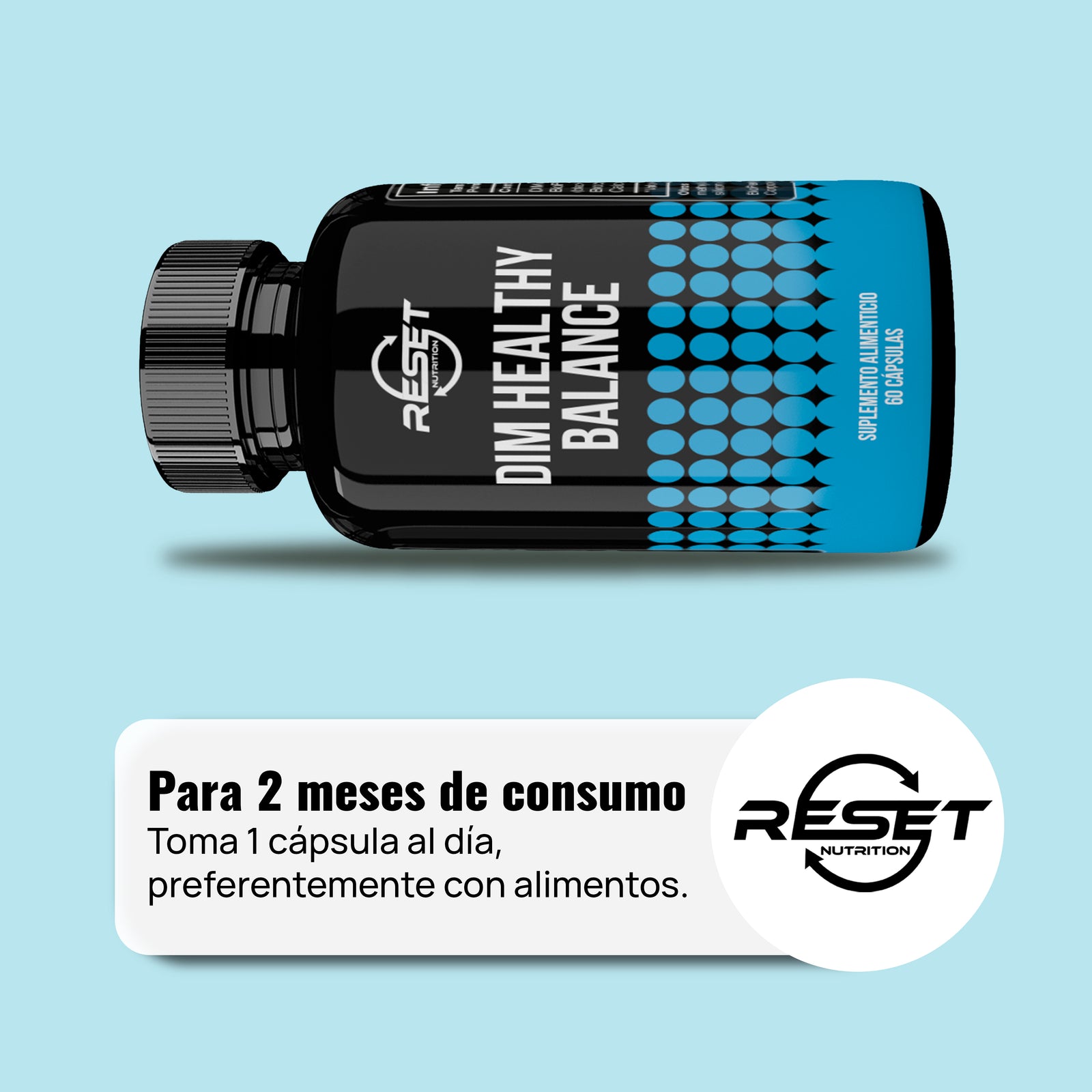 DIM Healthy Balance – 60 Cápsulas - Apoyo al Metabolismo del Estrógeno con BioPerine® y Extracto de Brócoli