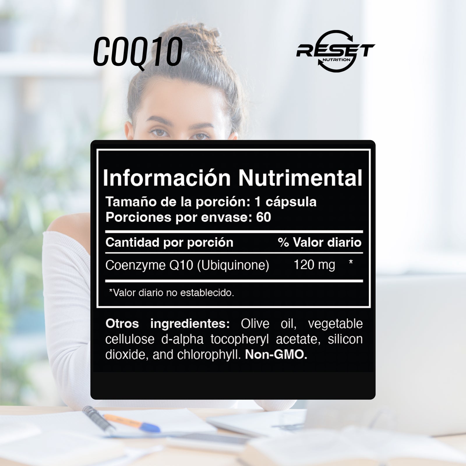 CoQ10 120 mg - 60 cápsulas líquidas con alta biodisponibilidad - apoya la salud del corazón y la presión arterial