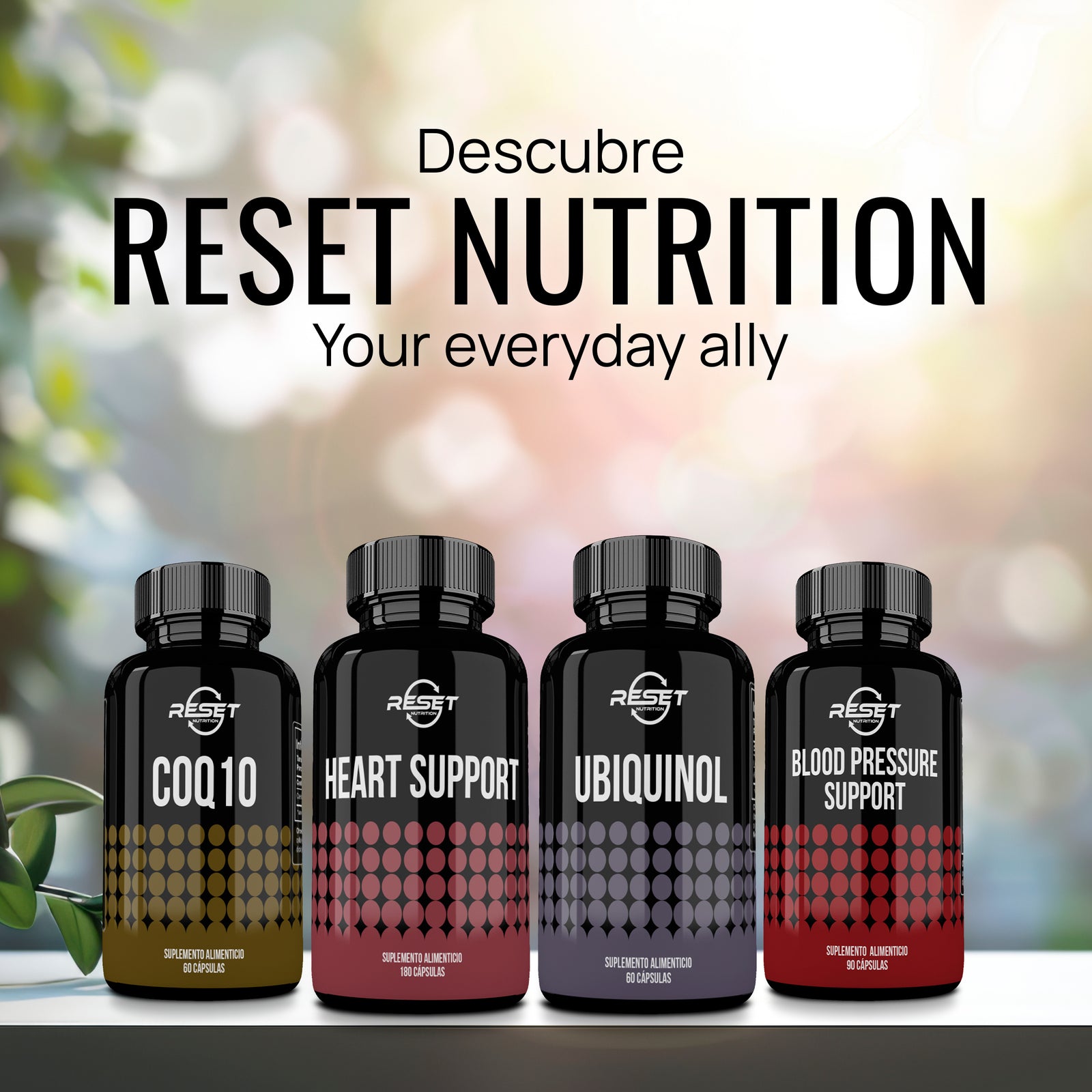 Heart Support - 180 capsules with vitamins and CoQ10 - regulates cholesterol and supports heart health