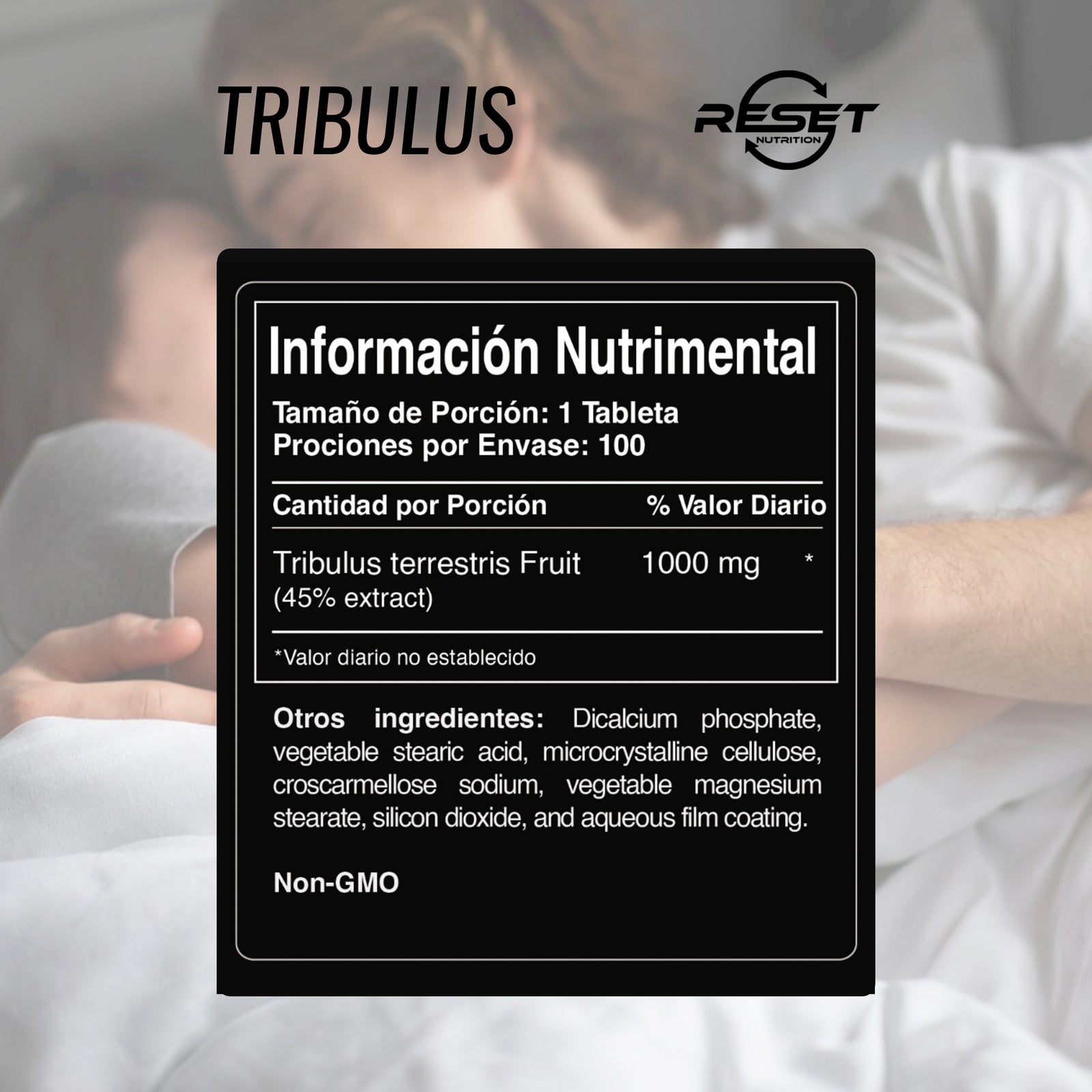 Tribulus - 100 tabletas - soporte para la potencia masculina, energía y rendimiento atlético