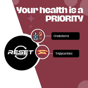 HEALTHY SUPPORT | COLESTEROL Y TRIGLICÉRIDOS | 180 CÁPSULAS | RESET NUTRITION | HECHO EN EE.UU