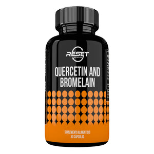 QUERCETIN AND BROMELAIN 500 MG | 60 CAPSULES | RESET NUTRITION | MADE IN USA