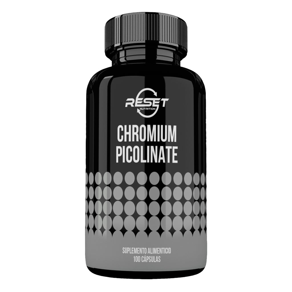 Cromio Picolinato 200 mcg - 100 cápsulas con absorción óptima - regula el azúcar en la sangre y acelera el metabolismo