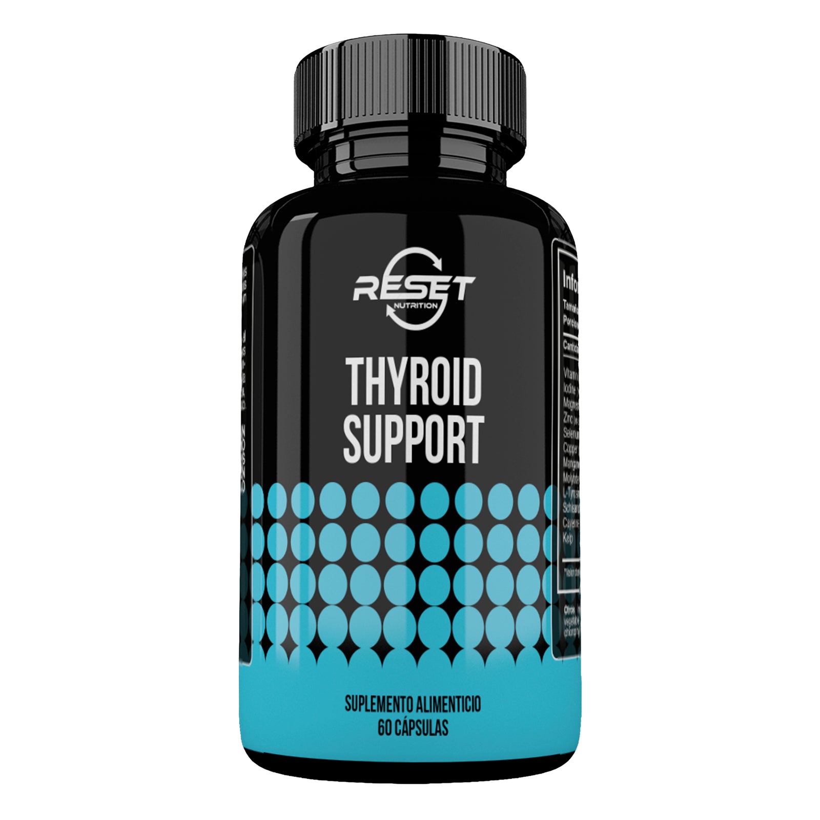 Suplemento Avanzado para el Apoyo de la Tiroides - 60 Cápsulas, - Aumenta la Energía, el Metabolismo y el Bienestar General