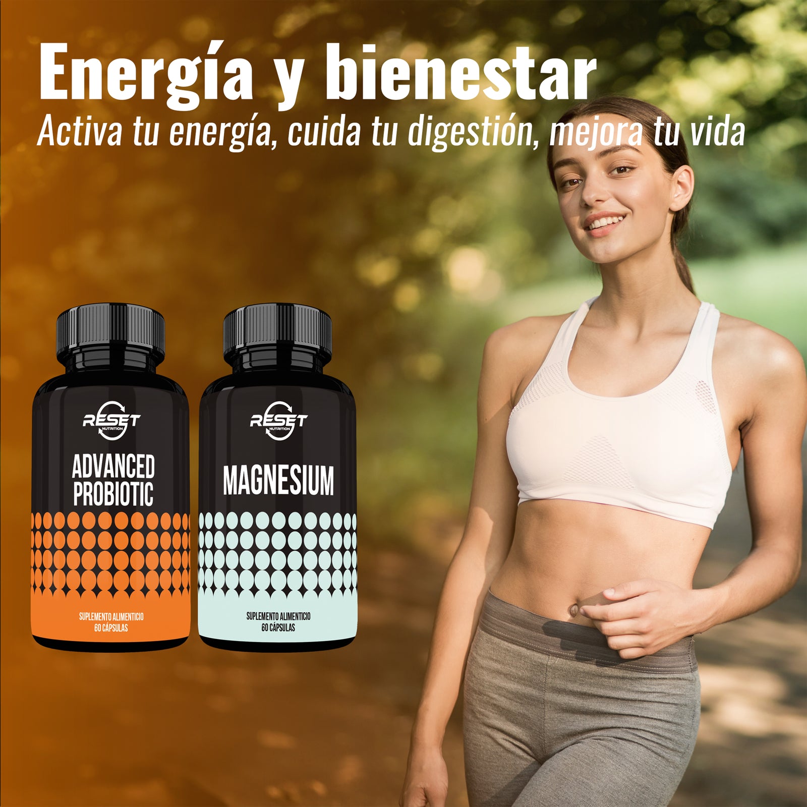 Pro Boost Mag | Magnesio + Probióticos Combo | Salud Digestiva, Energía Natural y Apoyo para el Alivio del Estrés