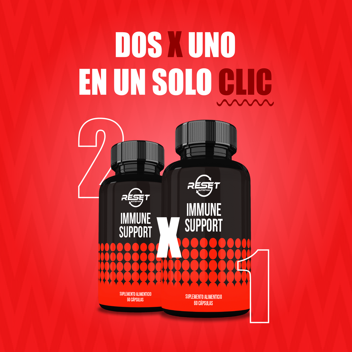 Apoyo Inmunológico - 60 cápsulas - fortalece el sistema inmunológico y protege tu salud