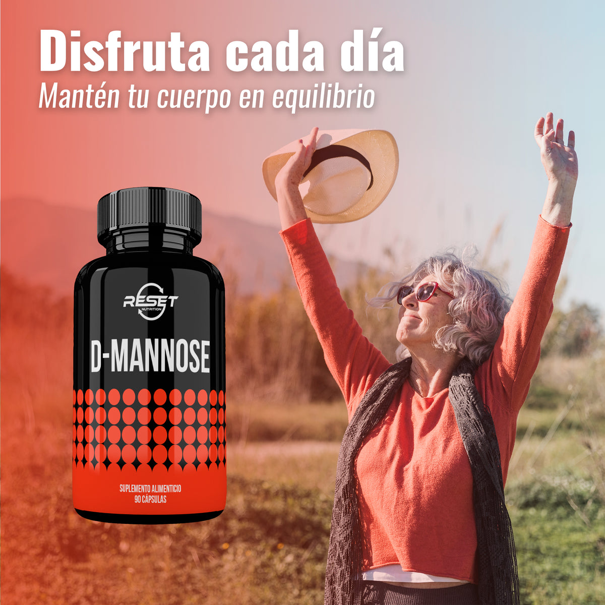 D-Manosa 1500 mg - 90 cápsulas con absorción óptima - previene y combate las infecciones urinarias