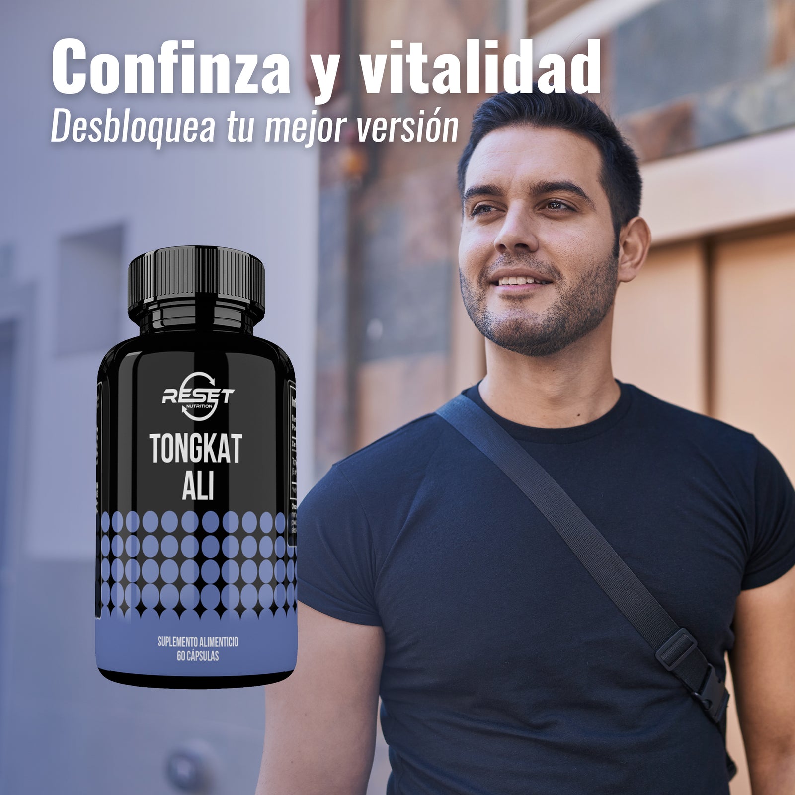 Tongkat Ali 400 mg - 60 cápsulas - aumenta la energía y la resistencia masculina