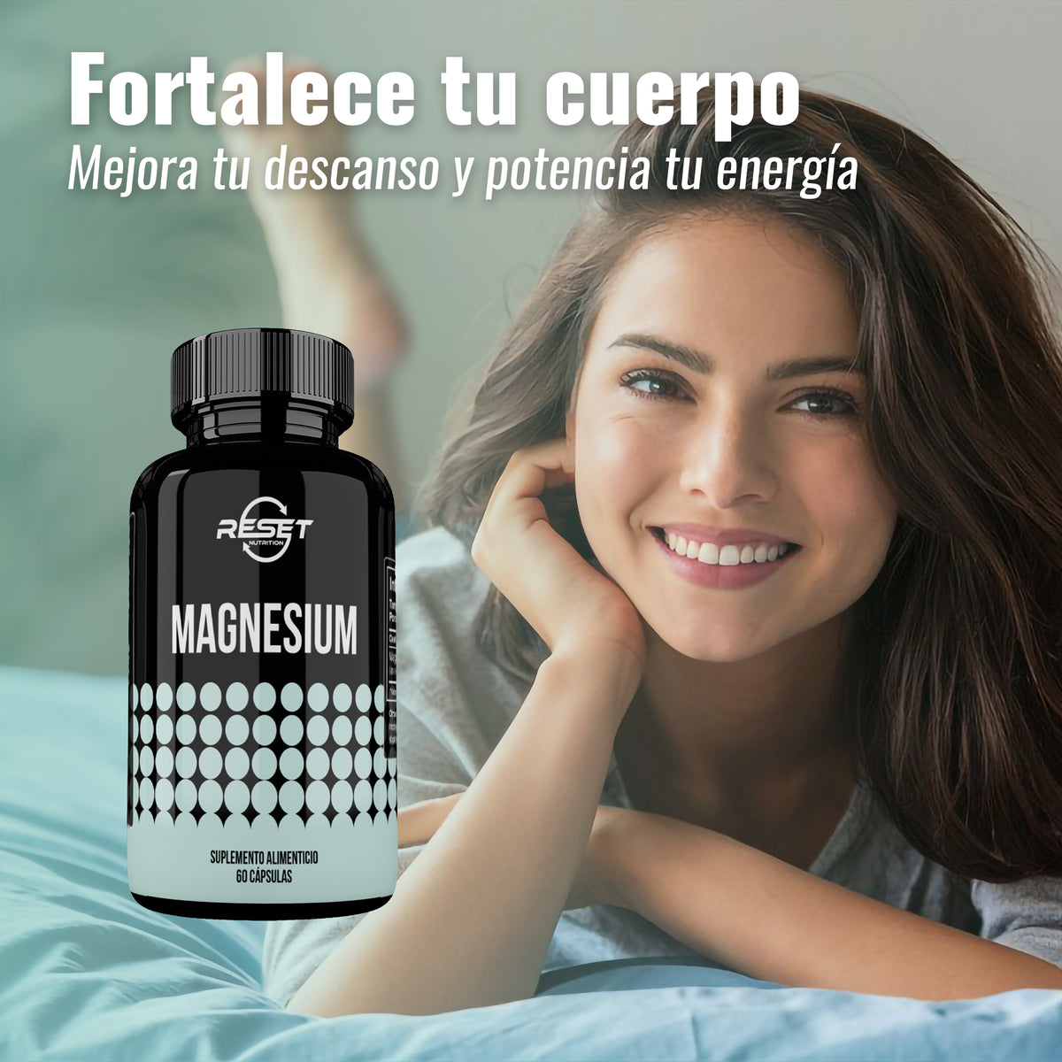 Magnesium 500 mg - 60 capsules - regulates blood pressure, boosts energy, and balances the nervous system