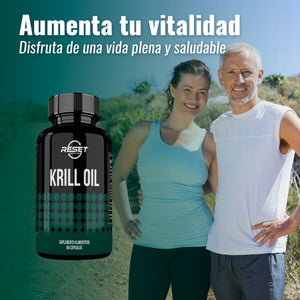 KRILL OIL 500MG | ASTAXANTHIN| | 60 CAPSULES | RESET NUTRITION | MADE IN USA