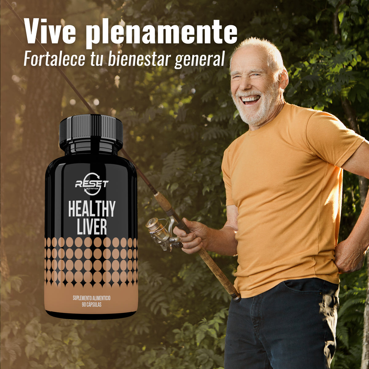 Hígado Saludable - 90 cápsulas con extractos naturales - protege y desintoxica el hígado