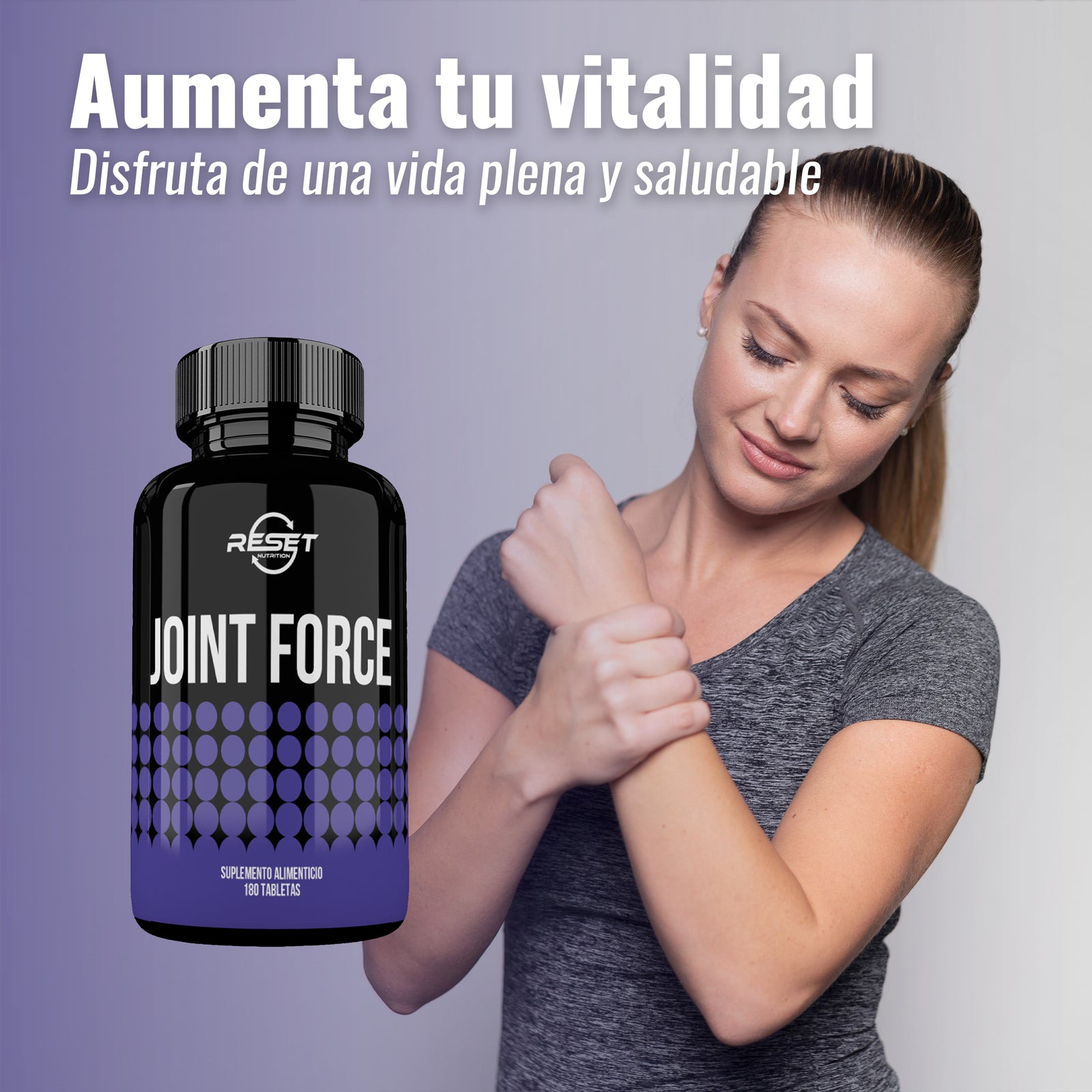 Joint Force - 180 tabletas con glucosamina y vitaminas - protege las articulaciones y previene el desgaste