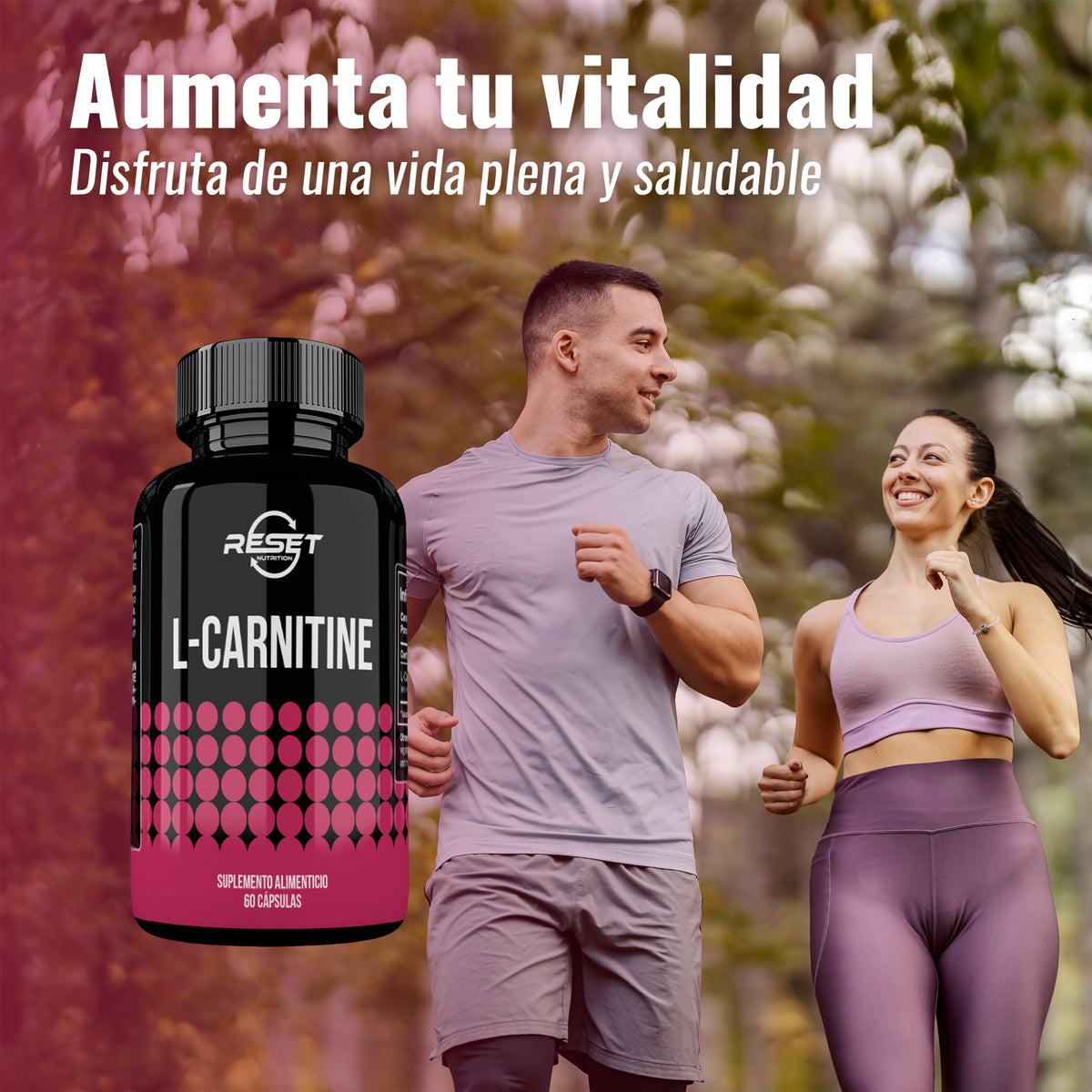 L-Carnitina 500 mg - 60 cápsulas con Omega 3, 6 y 9 - combate la fatiga muscular y aumenta la energía