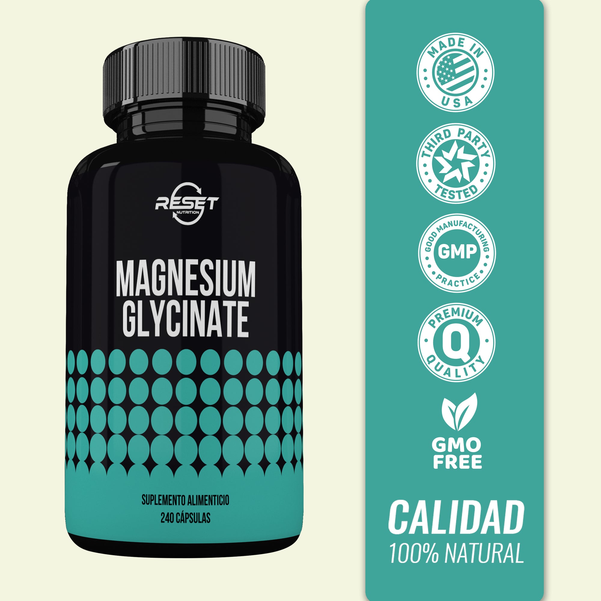 Glicinato de Magnesio | Relajación, Sueño Reparador y Alivio de Calambres Musculares