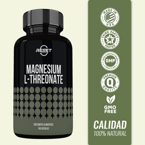 Magnesium L-Threonate | Alivio del Estrés, Mejora de la Memoria, Mejor Calidad del Sueño y Soporte para Calambres Musculares