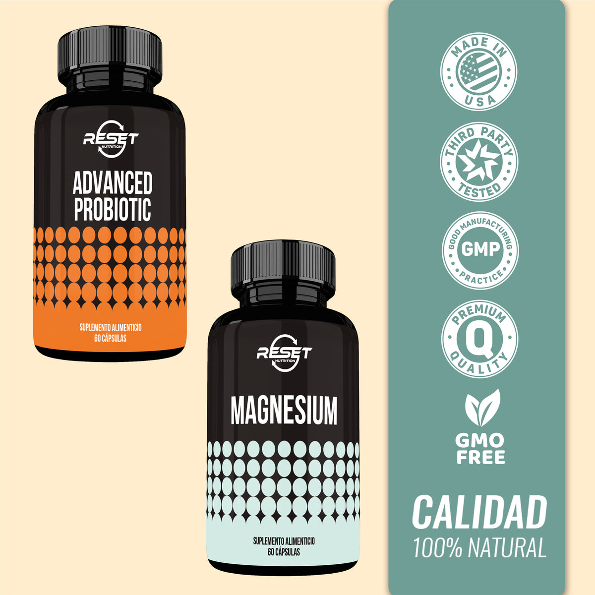 Pro Boost Mag | Magnesio + Probióticos Combo | Salud Digestiva, Energía Natural y Apoyo para el Alivio del Estrés