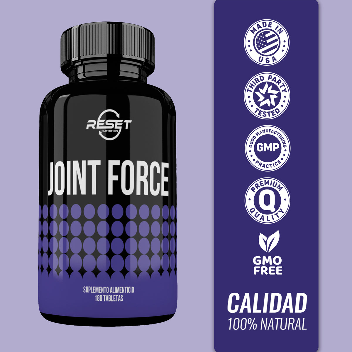 Joint Force - 180 tabletas con glucosamina y vitaminas - protege las articulaciones y previene el desgaste
