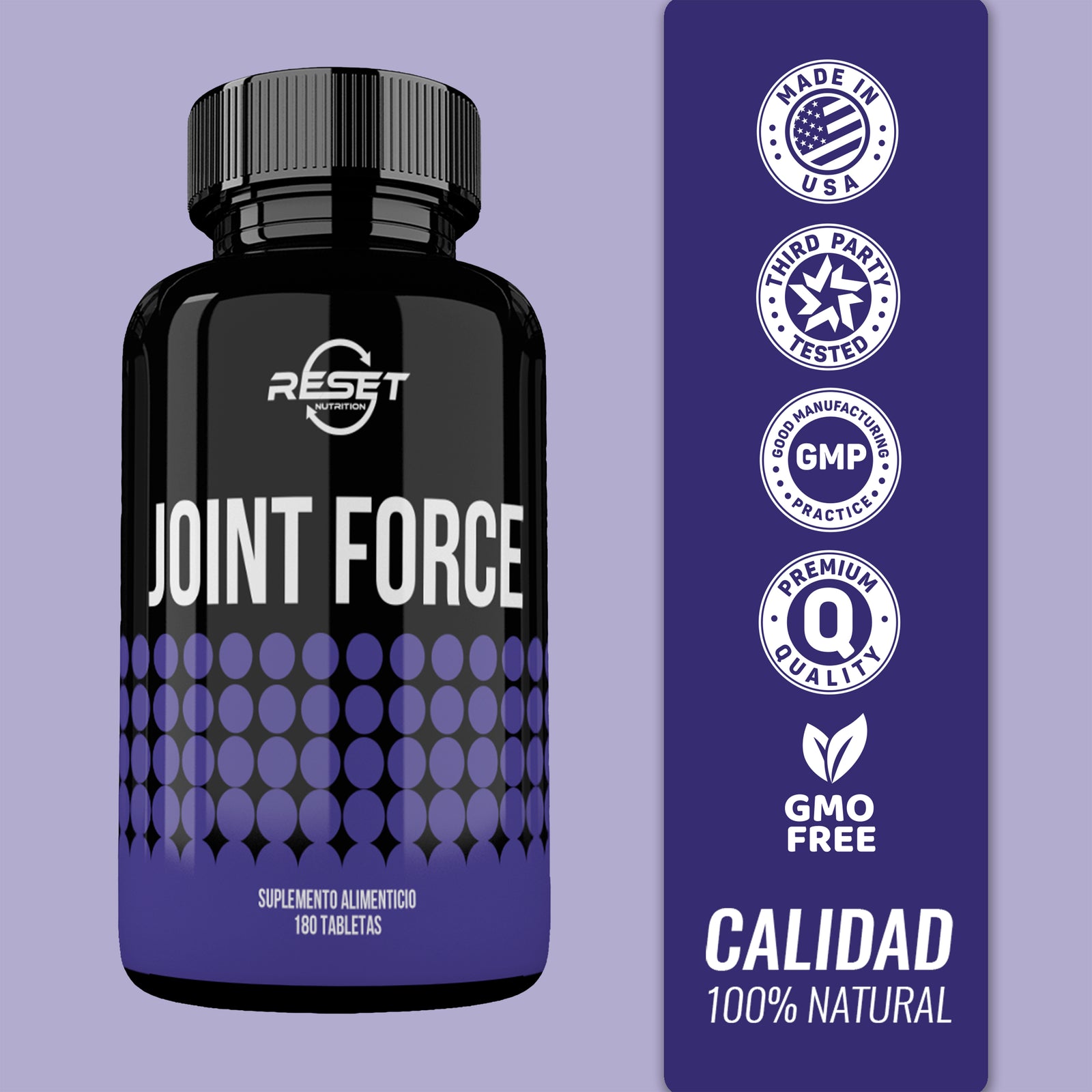 Joint Force - 180 tabletas con glucosamina y vitaminas - protege las articulaciones y previene el desgaste
