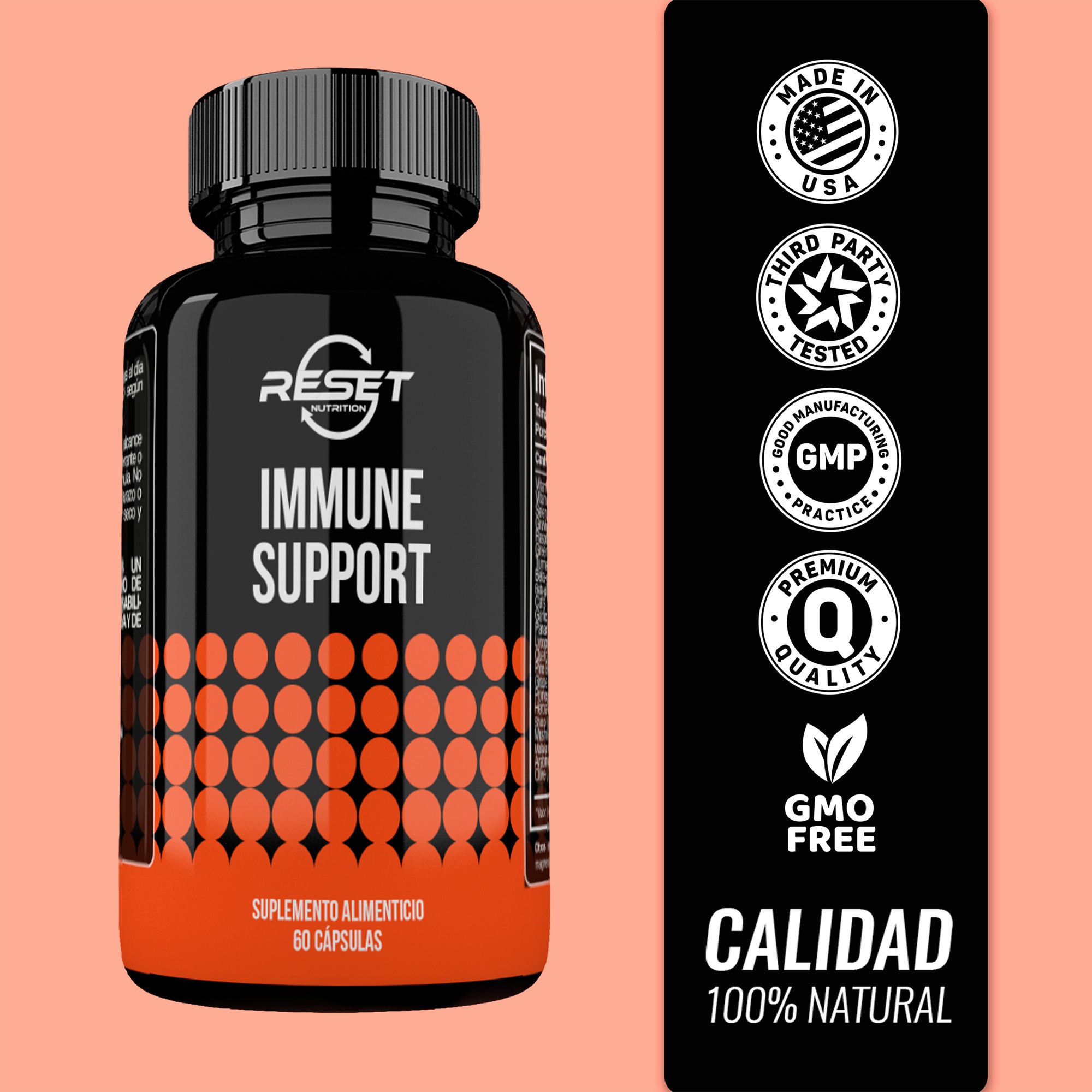 Apoyo Inmunológico - 60 cápsulas - fortalece el sistema inmunológico y protege tu salud