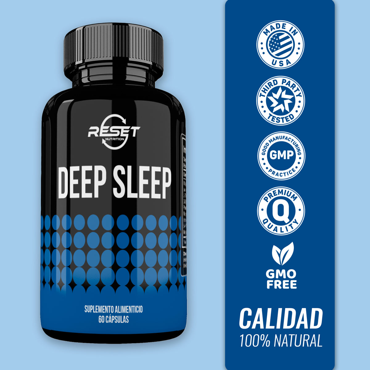 Sueño Profundo - 60 cápsulas - mejora la calidad del sueño y combate el insomnio