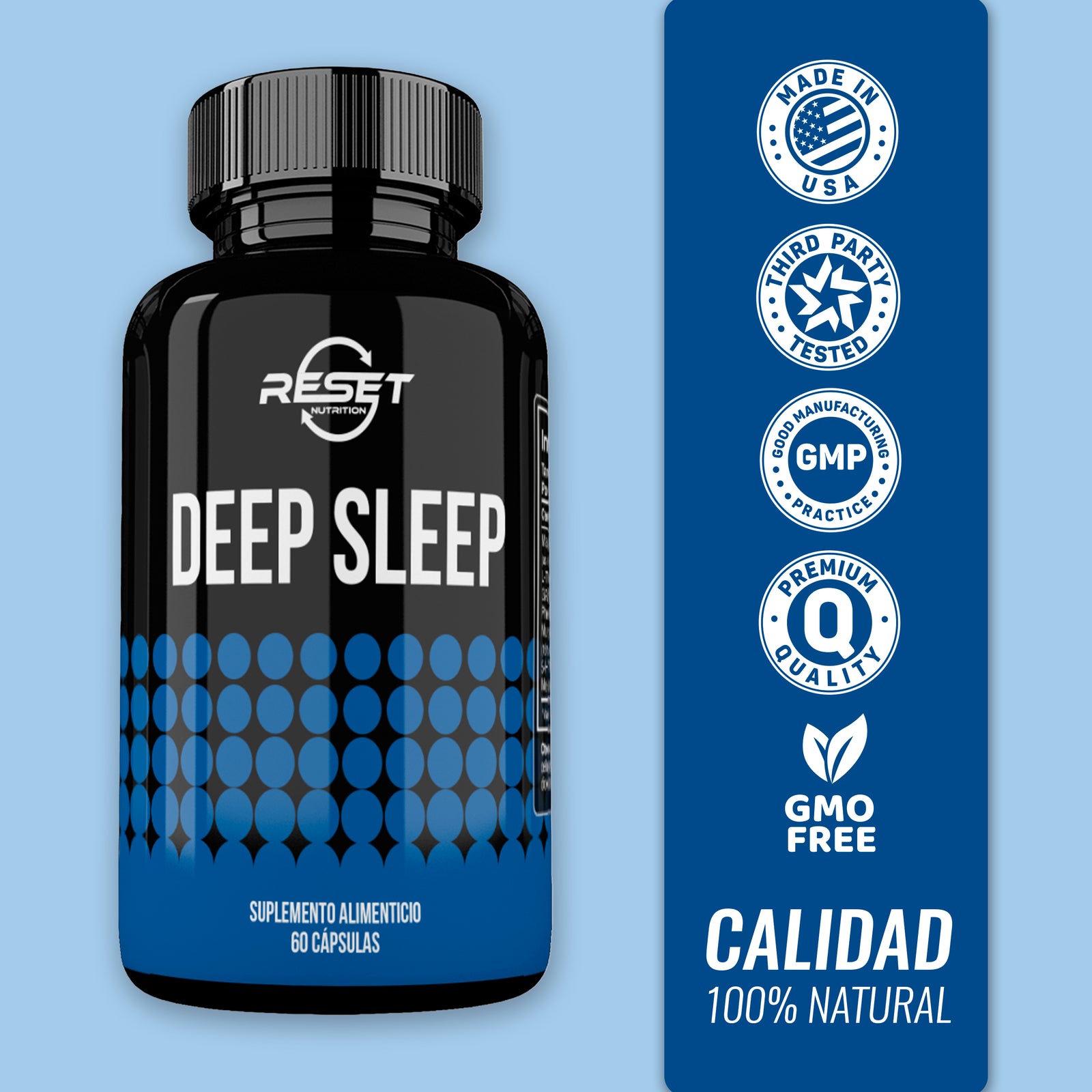 Sueño Profundo - 60 cápsulas - mejora la calidad del sueño y combate el insomnio