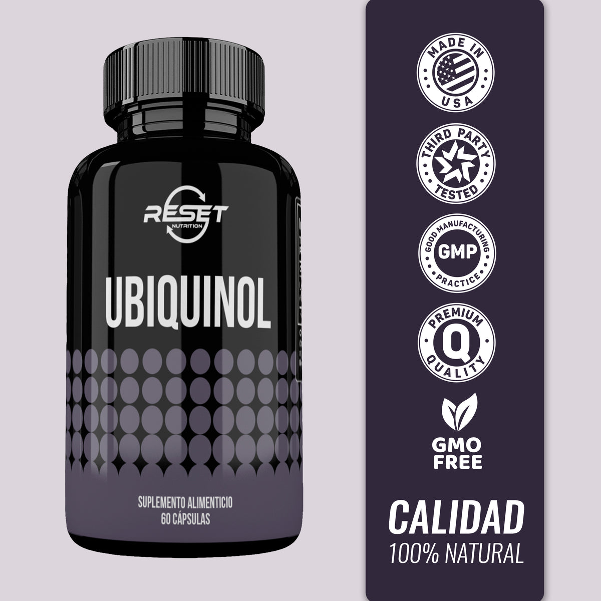 Ubiquinol Q10 - 60 capsules - supports blood pressure regulation and provides powerful antioxidant effects