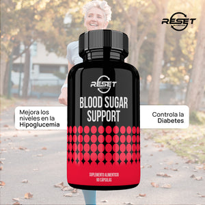 BLOOD SUGAR SUPPORT | HIGH PRESSURE | HYPERTENSION| 90 CAPSULES | RESET NUTRITION | MADE IN USA