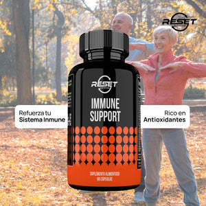 IMMUNE SUPPORT | IMMUNE SUPPORT SUPPLEMENT | 60 CAPSULES | RESET NUTRITION | MADE IN USA