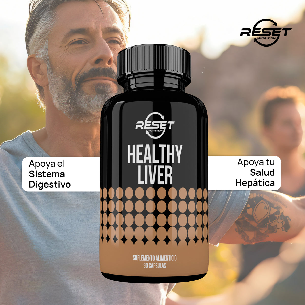 Hígado Saludable - 90 cápsulas con extractos naturales - protege y desintoxica el hígado